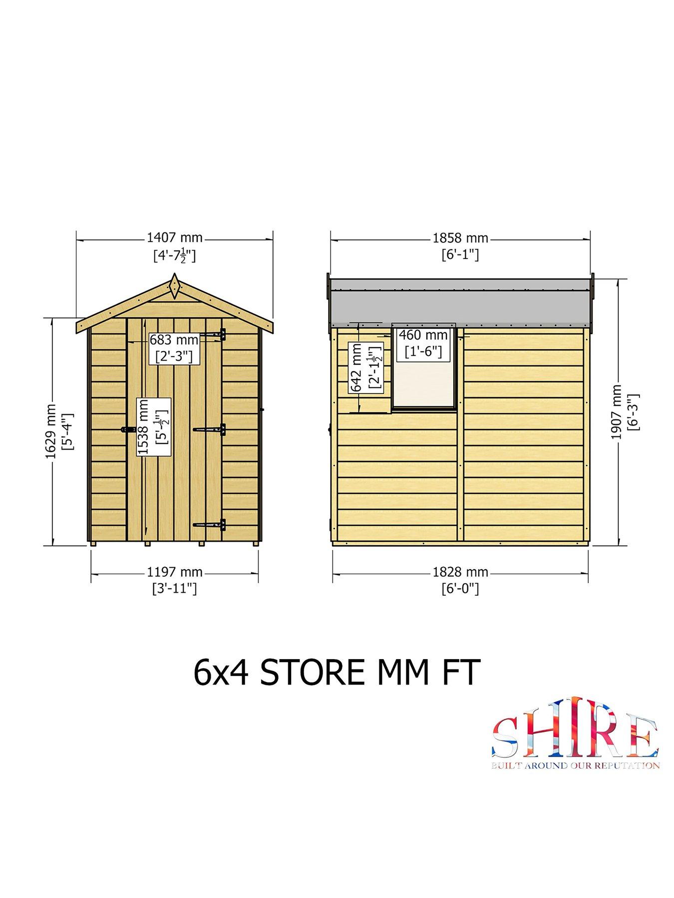  image of shire-shetland-shiplap-dip-treated-apex-shed