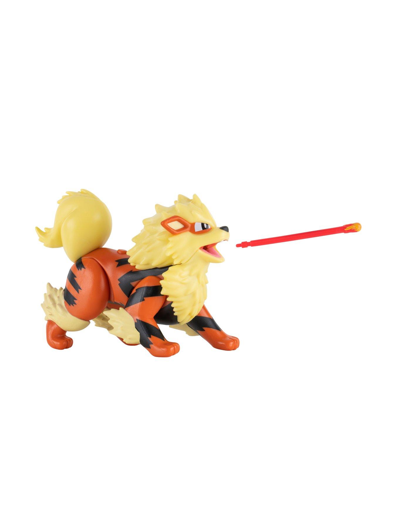 Image 2 of 8 of Pokemon Pok&egrave;mon Arcanine Battle Feature Figure - 4.5-Inch Arcanine Battle Ready Figure with fire missile Attack