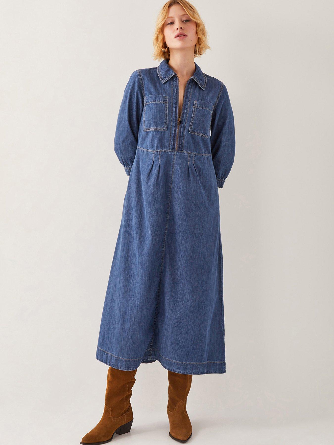 monsoon-bonnie-zip-dress-blue