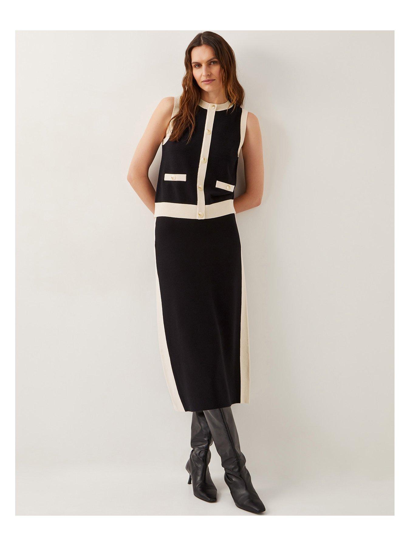  image of monsoon-sala-sleeveless-knit-jumper-black