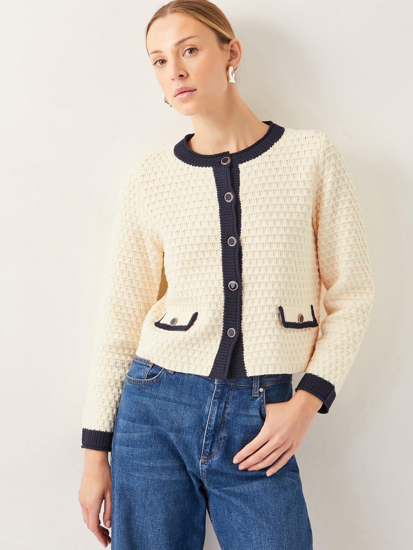 undefined Nancy Knit Jacket - Cream