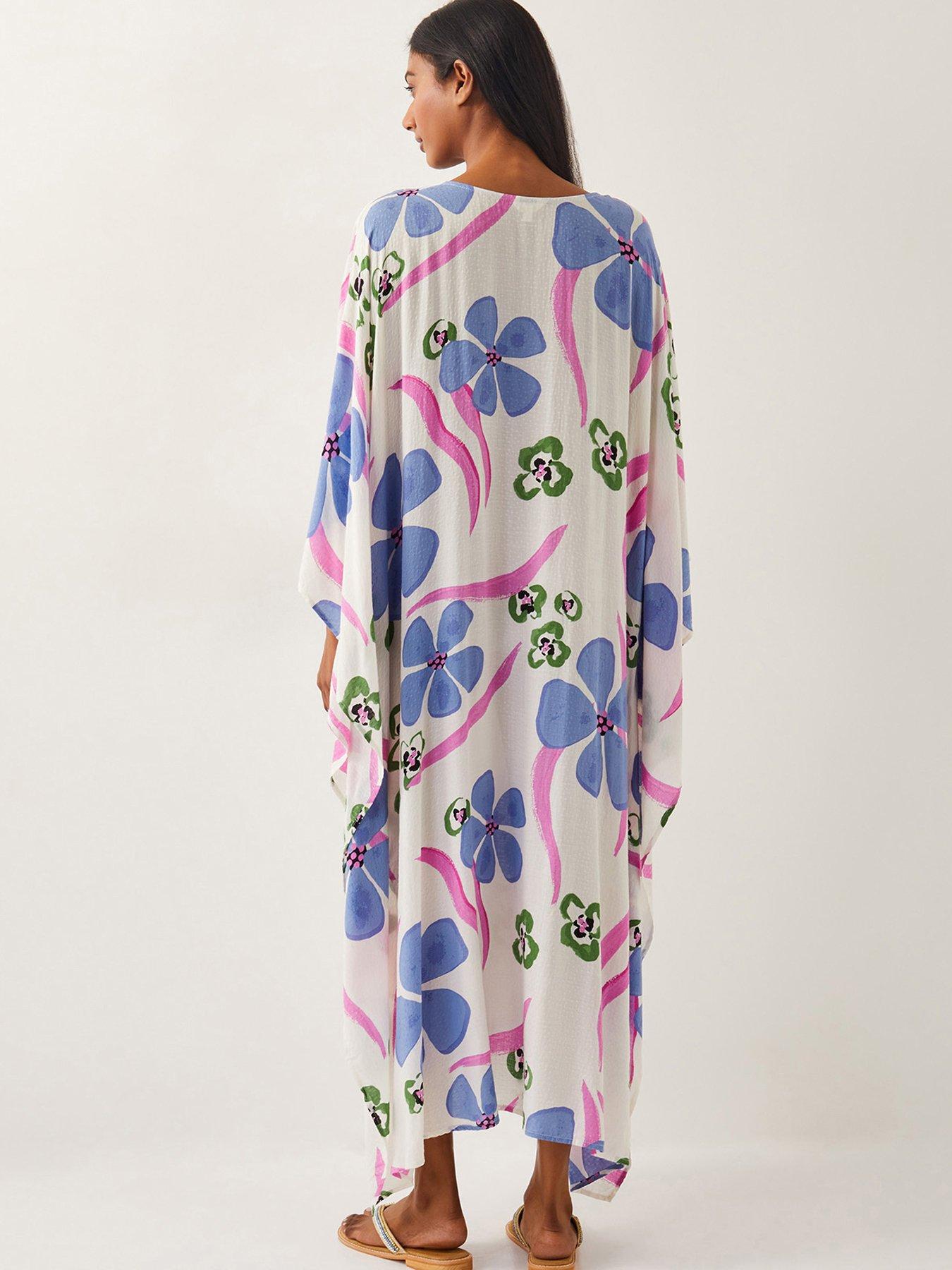  image of monsoon-fiona-kaftan-ivory