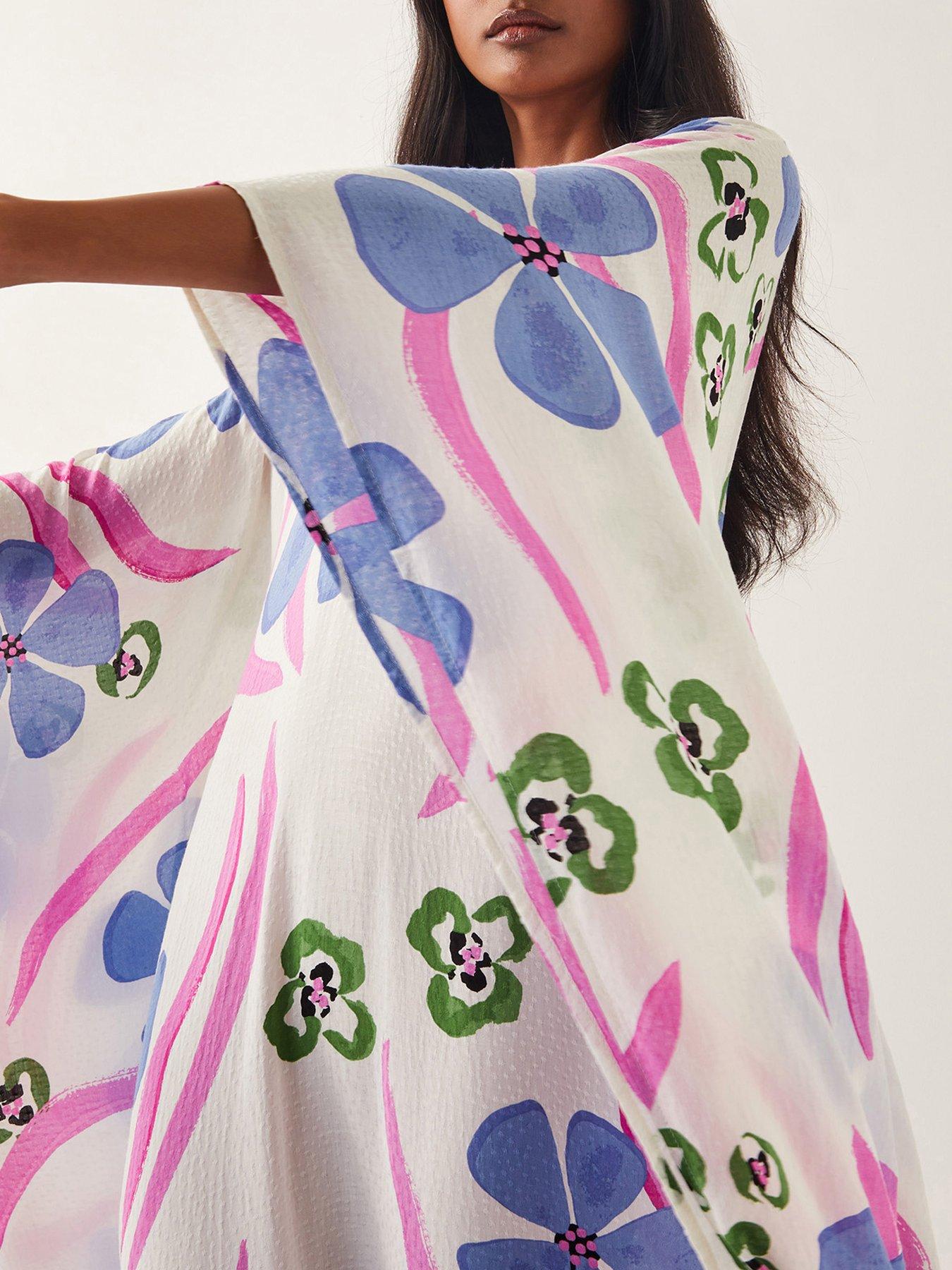  image of monsoon-fiona-kaftan-ivory