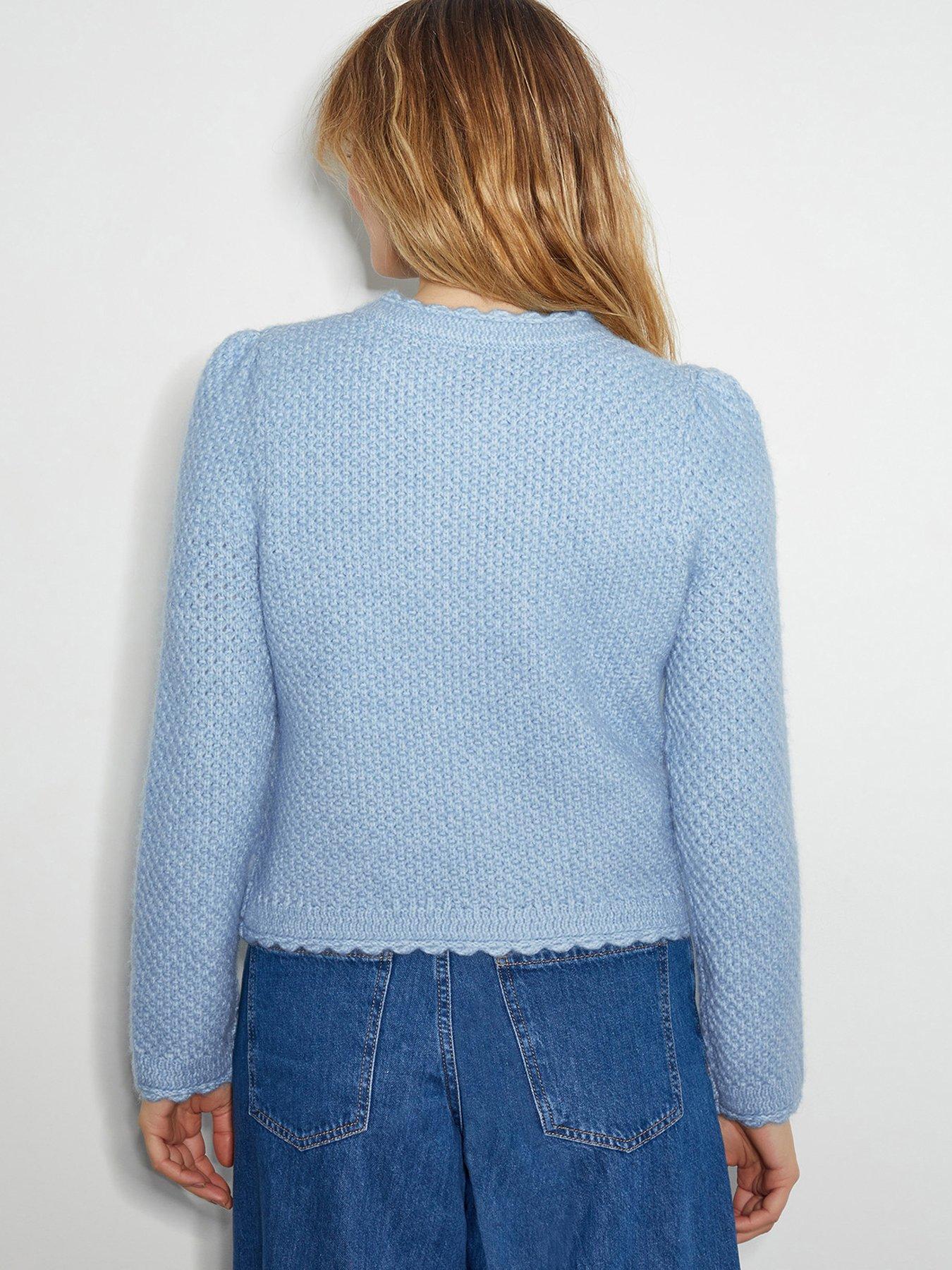  image of monsoon-suki-stitch-jacket-blue