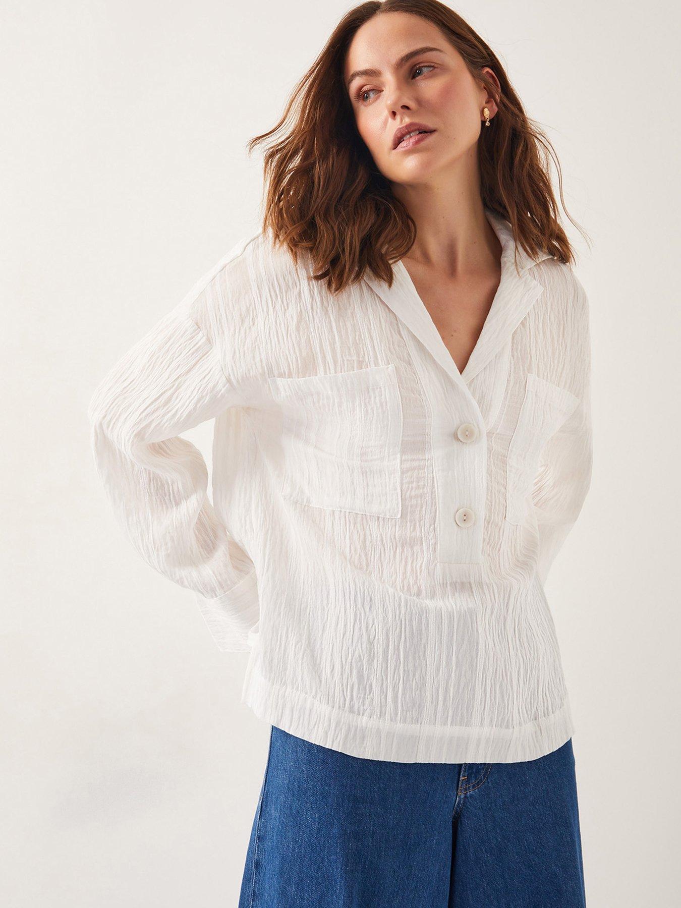 undefined Tilda Textured Shirt - White