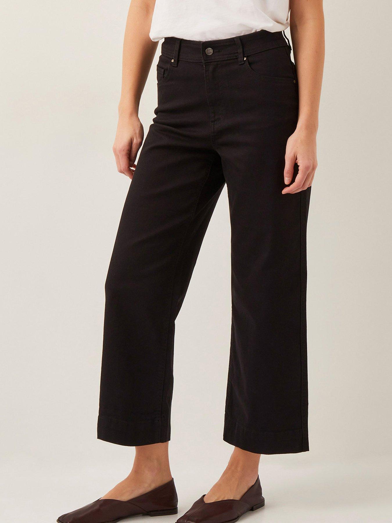  image of monsoon-hallie-crop-jean-black