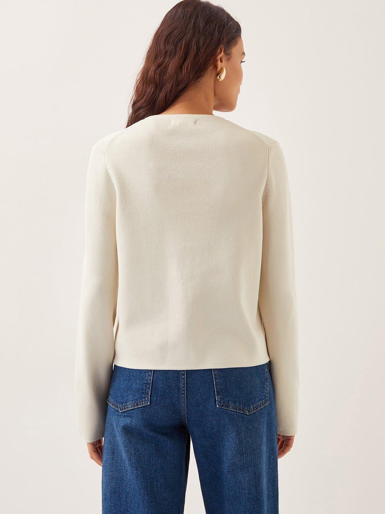  image of monsoon-tula-tie-cardigan-ivory-cream