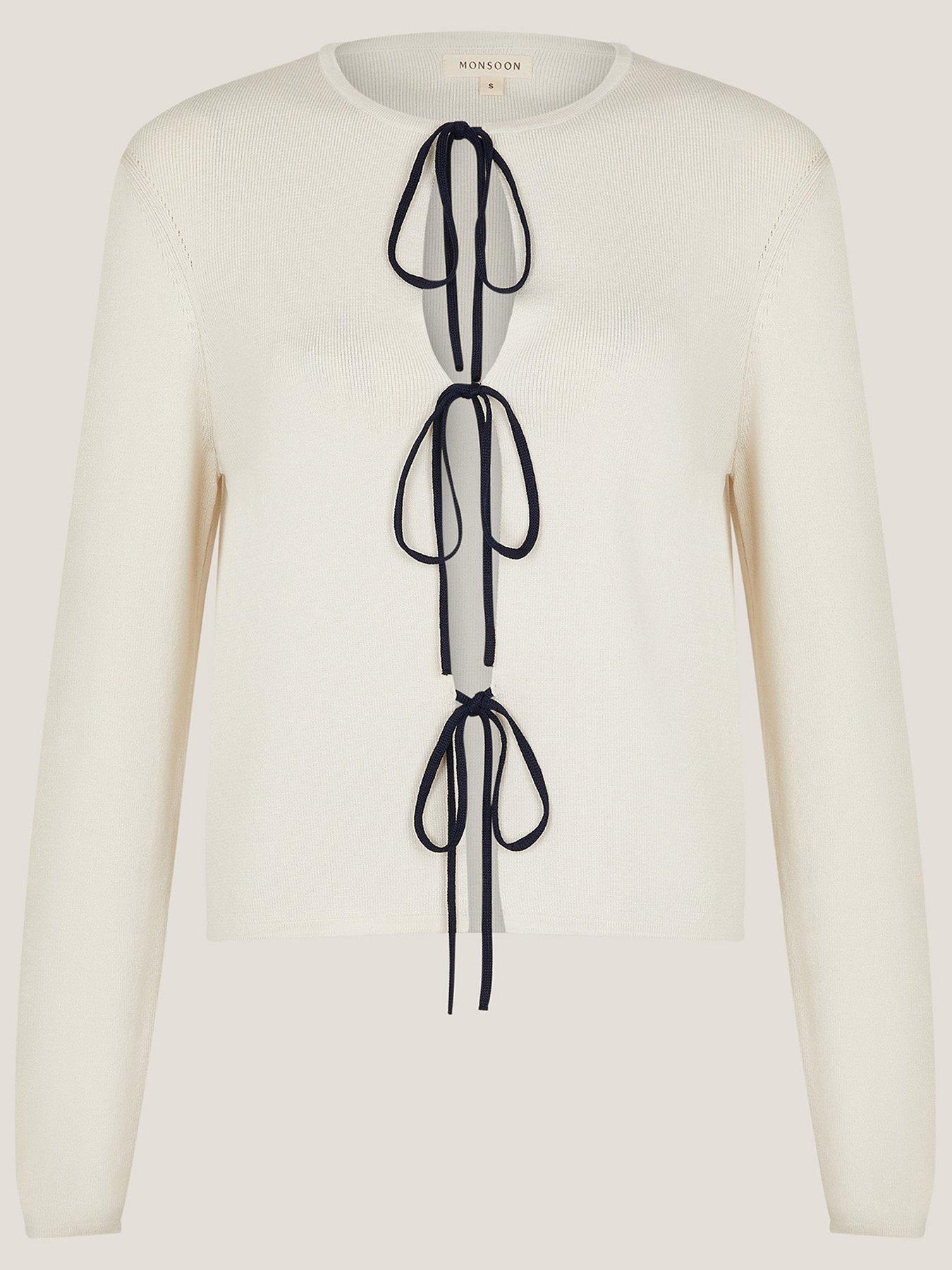  image of monsoon-tula-tie-cardigan-ivory-cream