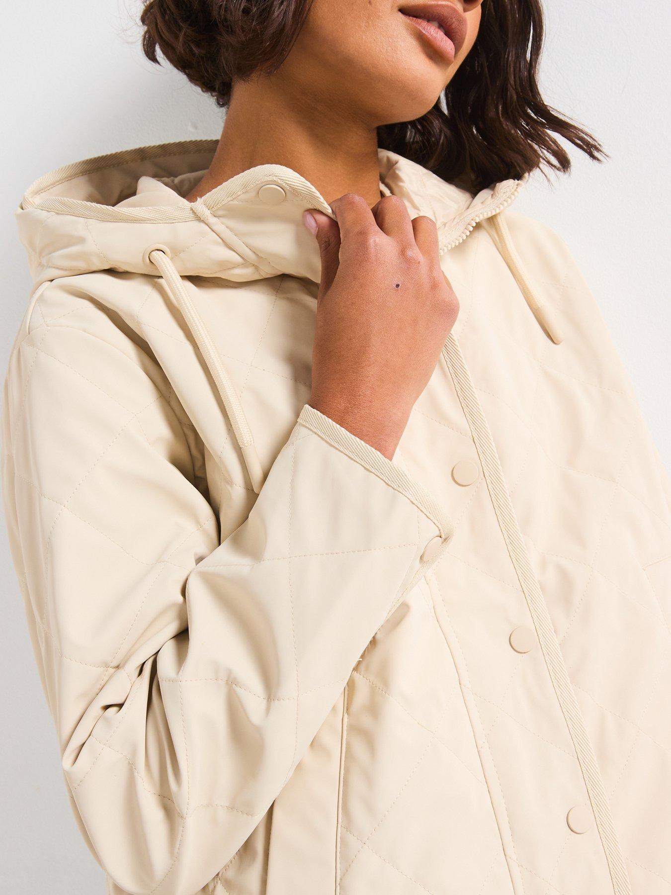 Vero Moda Hooded Short Jacket - Beige | Littlewoods
