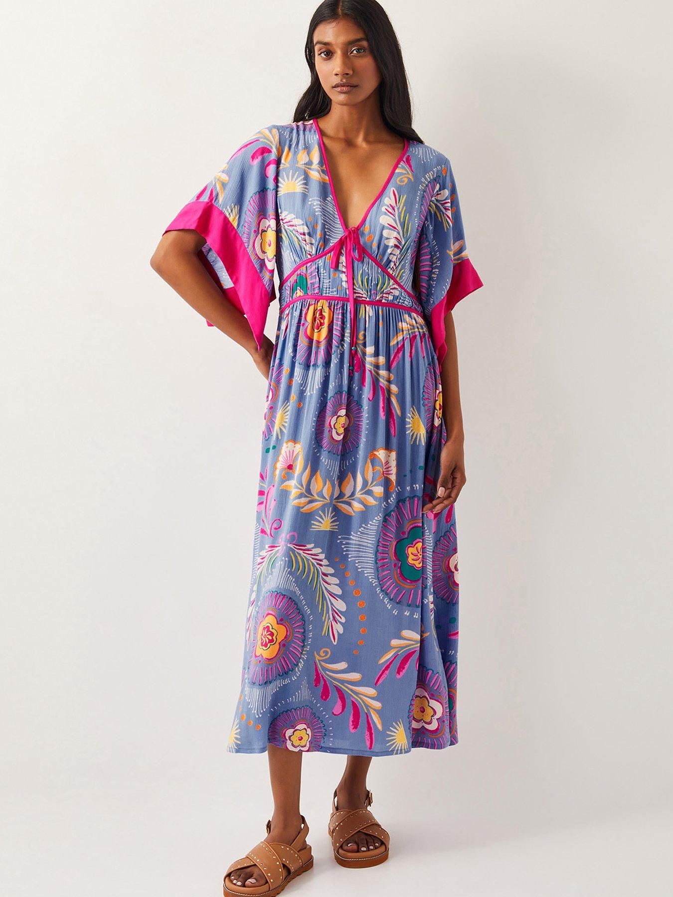 monsoon-monika-short-sleeve-floral-print-midi-dress-blue