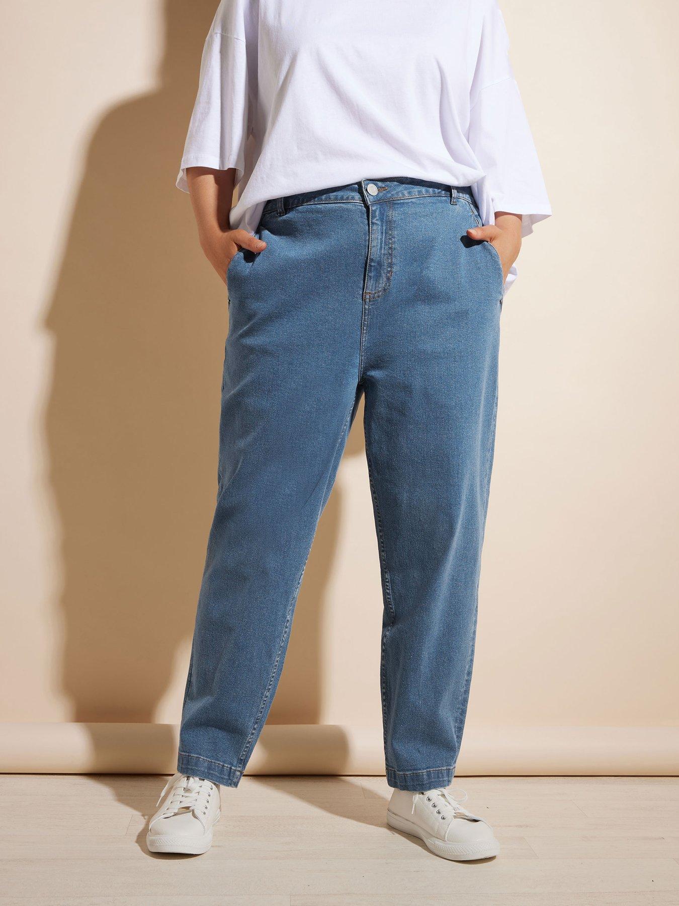 undefined Barrel Jean - Mid Blue