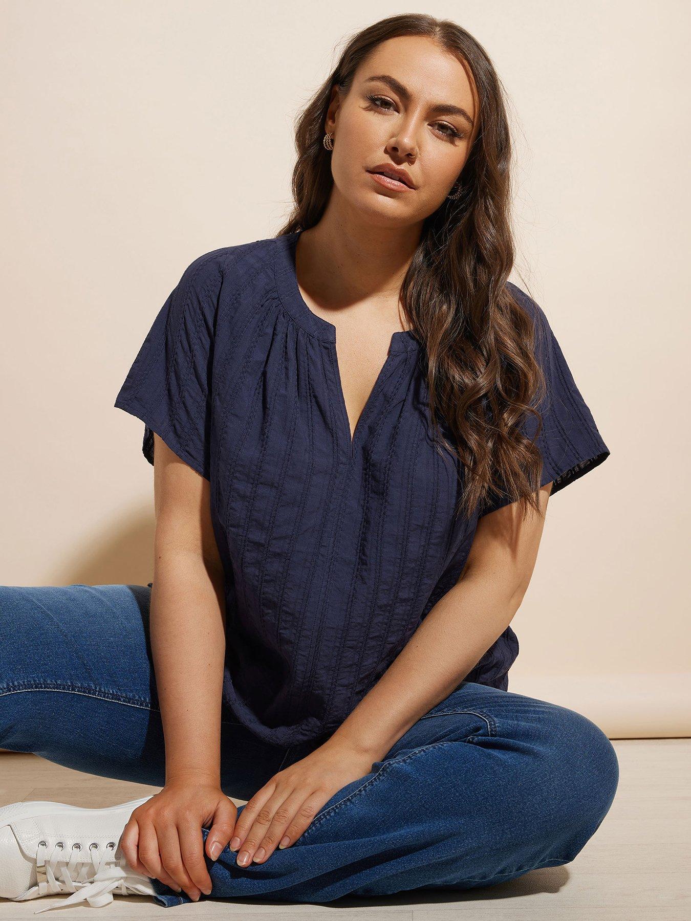 undefined Cotton Dobby Blouse
