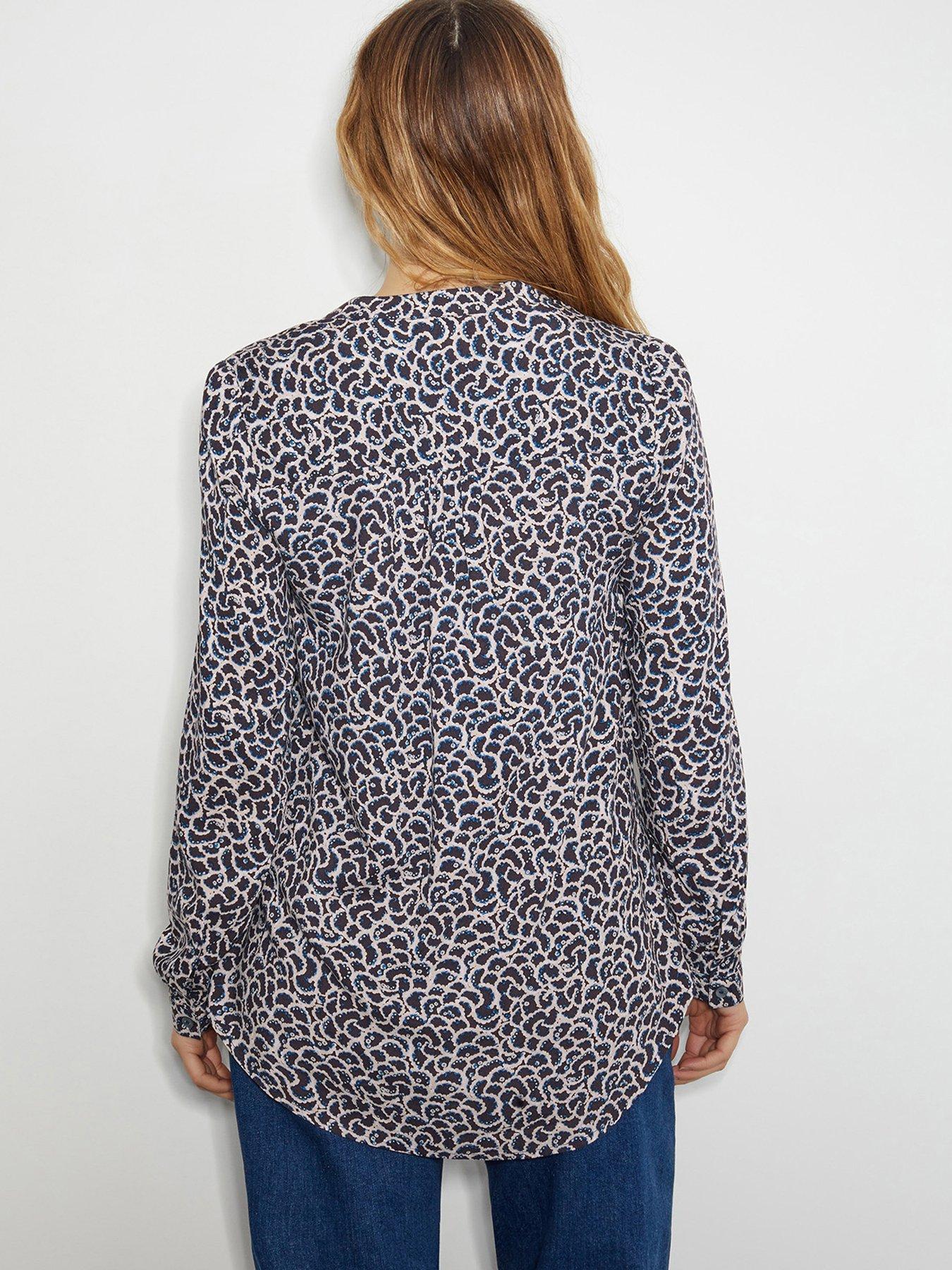  image of monsoon-molly-print-blouse-blue