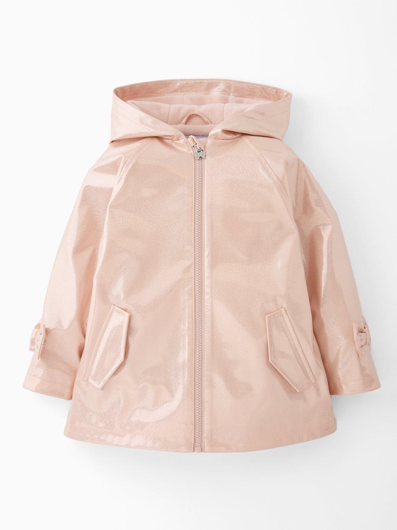  image of mini-v-by-very-girls-sparkle-shower-resistant-raincoat-pink