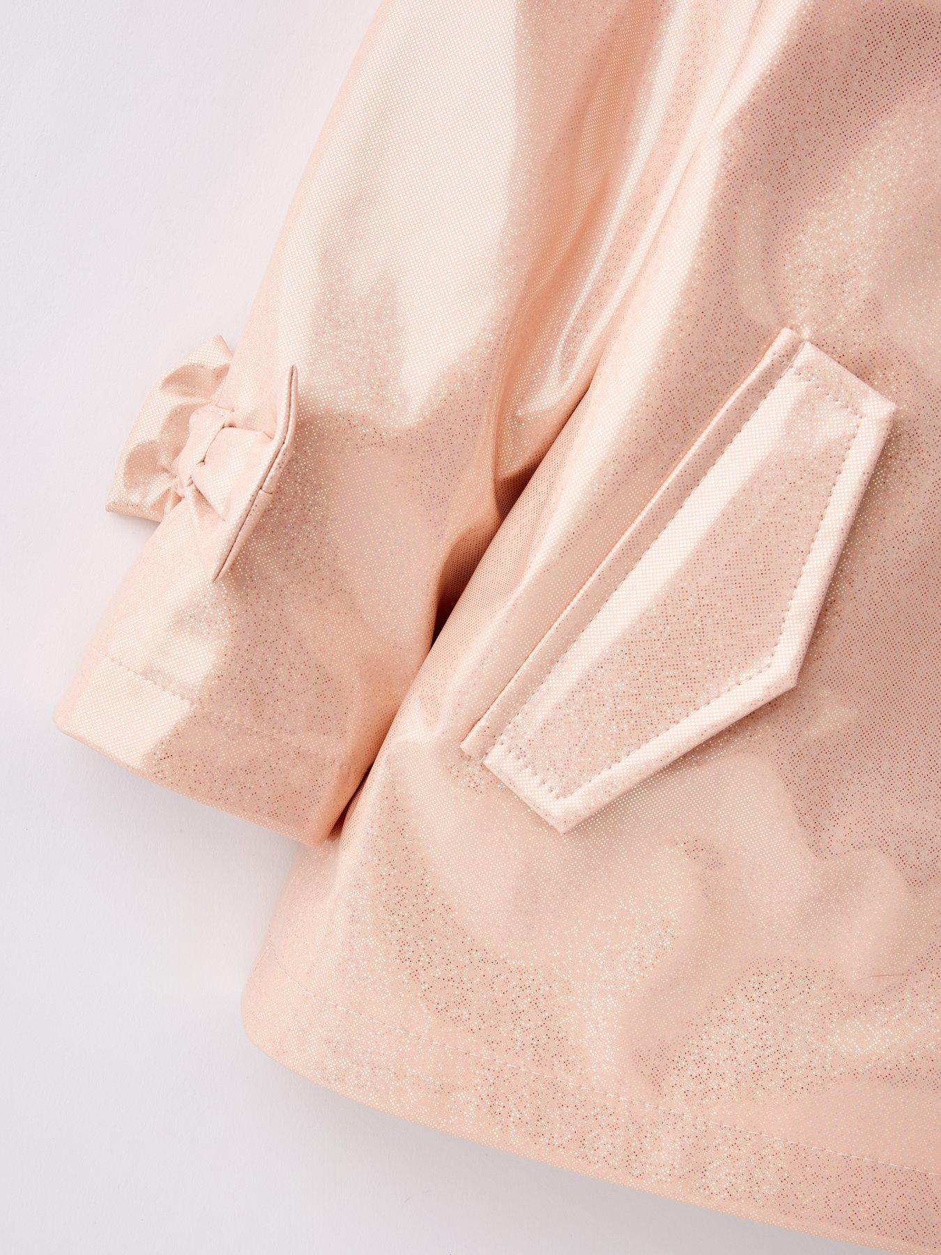  image of mini-v-by-very-girls-sparkle-shower-resistant-raincoat-pink