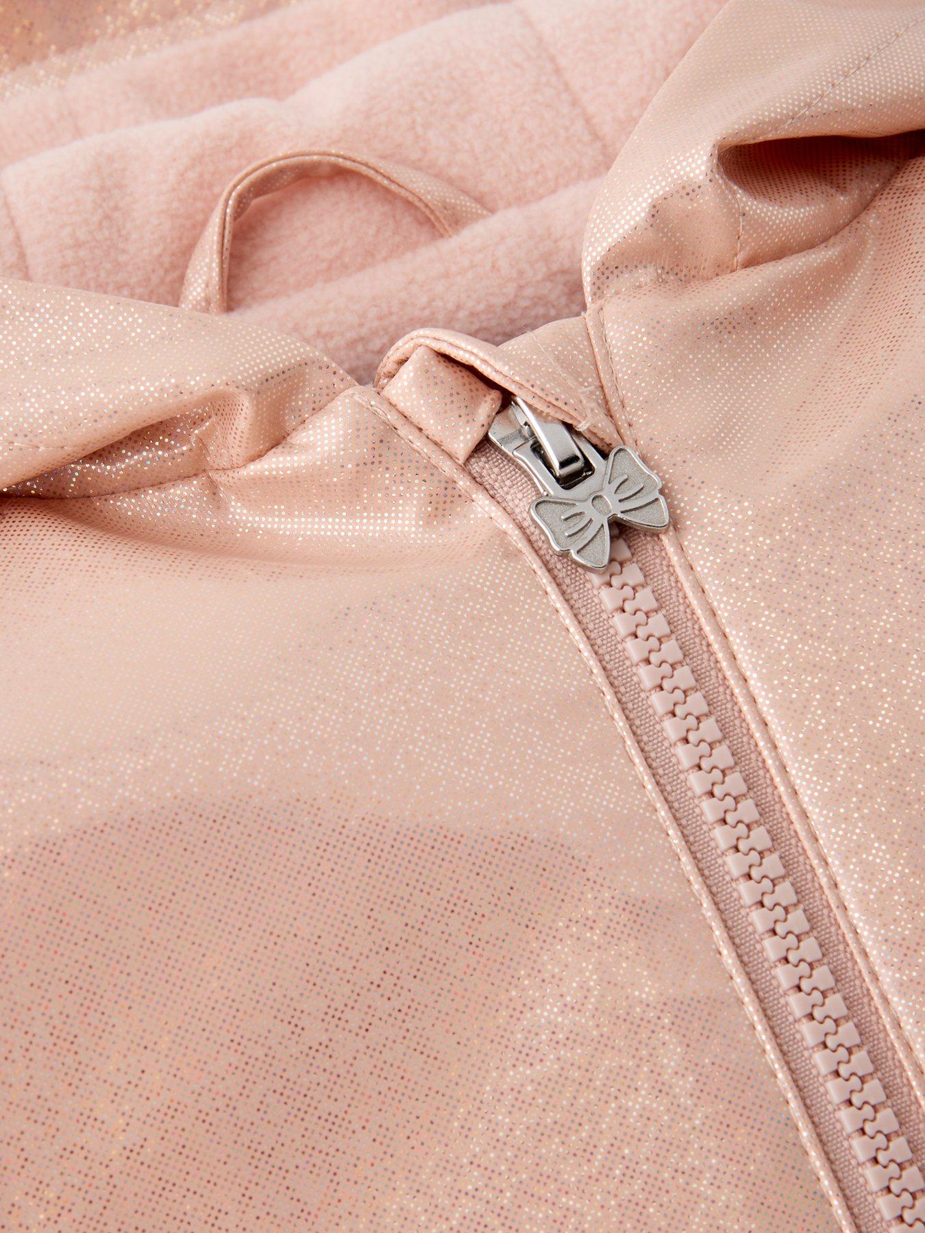  image of mini-v-by-very-girls-sparkle-shower-resistant-raincoat-pink