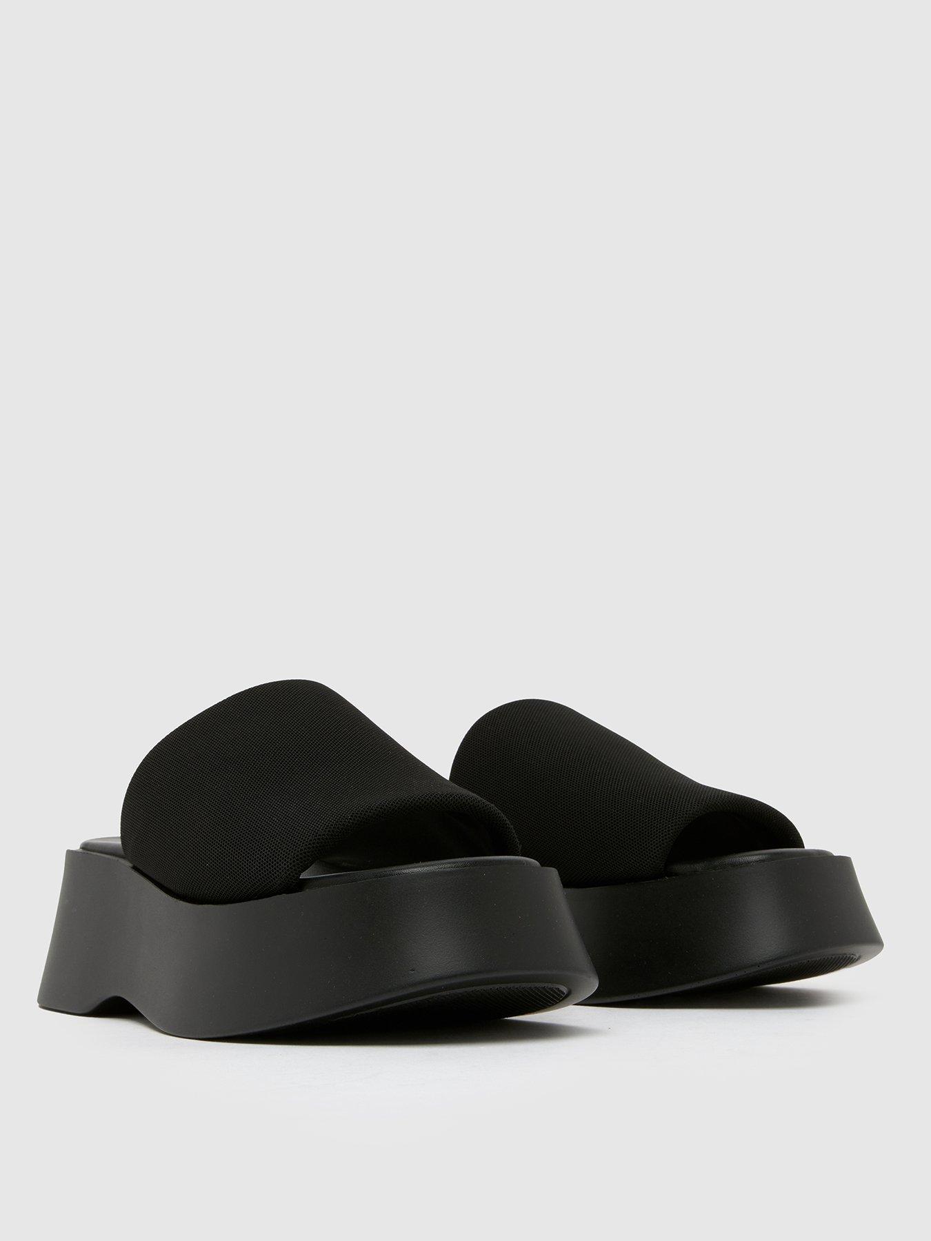  image of schuh-tash-chunky-slide-black
