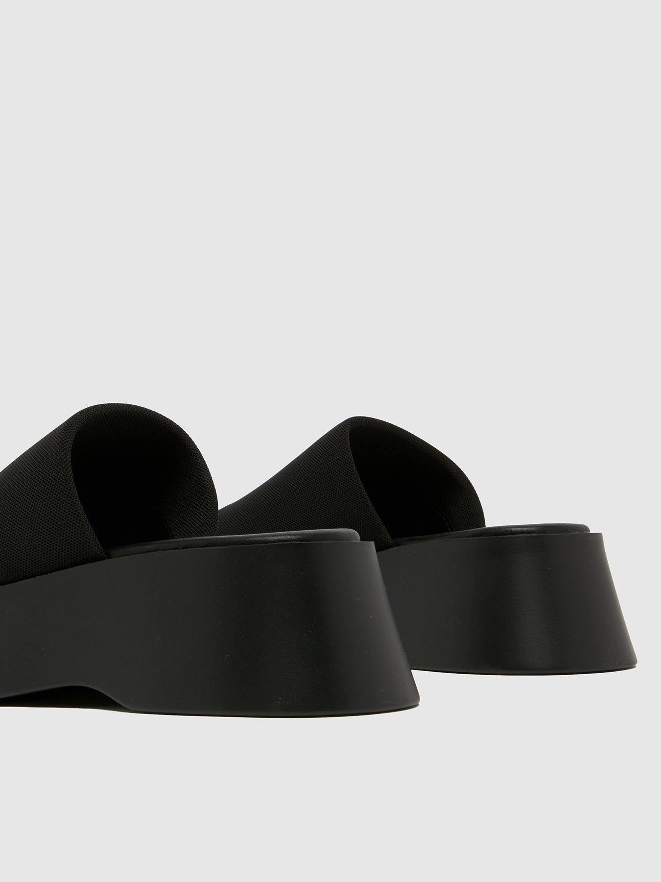  image of schuh-tash-chunky-slide-black