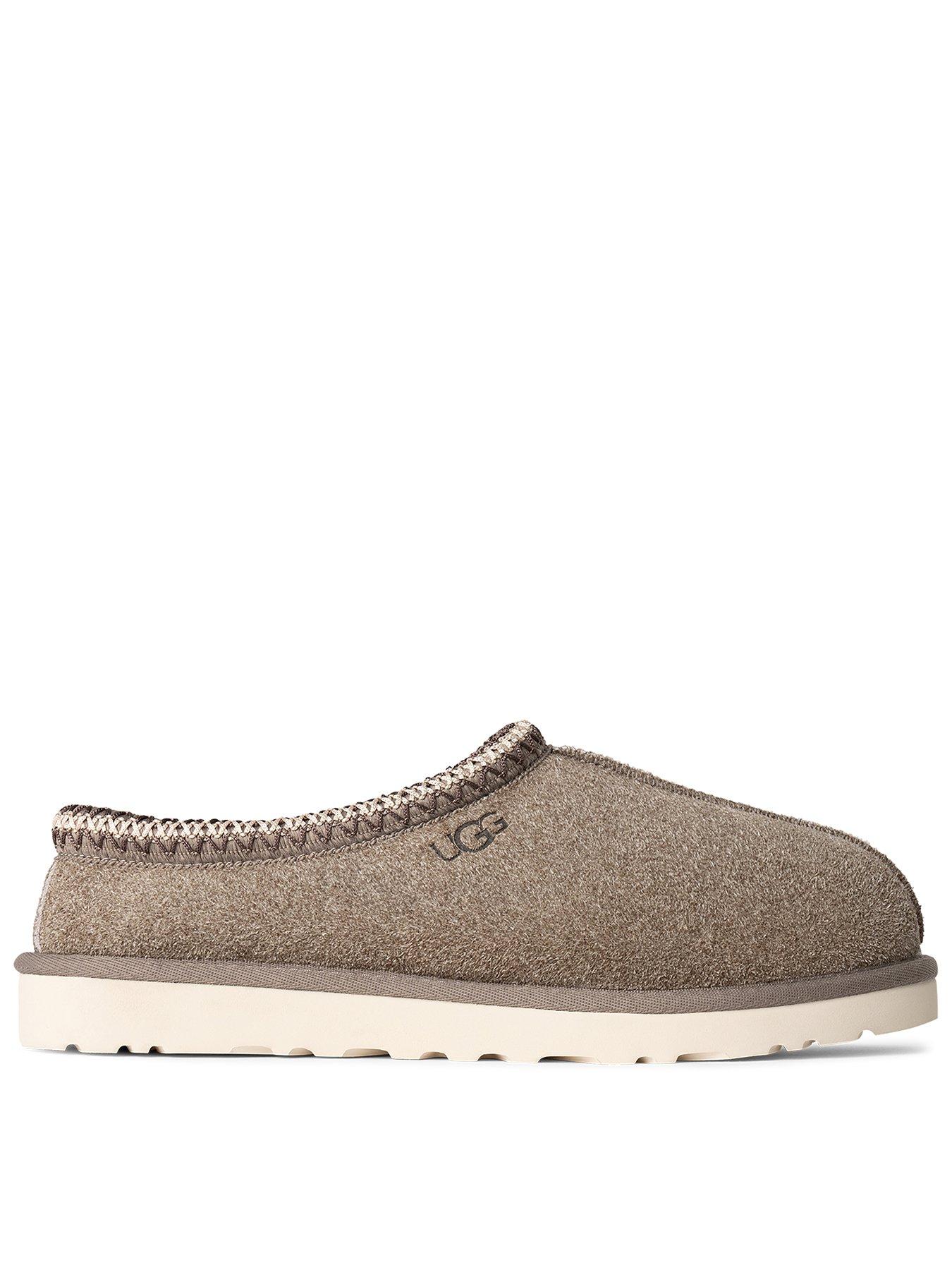 ugg-mens-tasman-shaggy-suede-slippers-grey