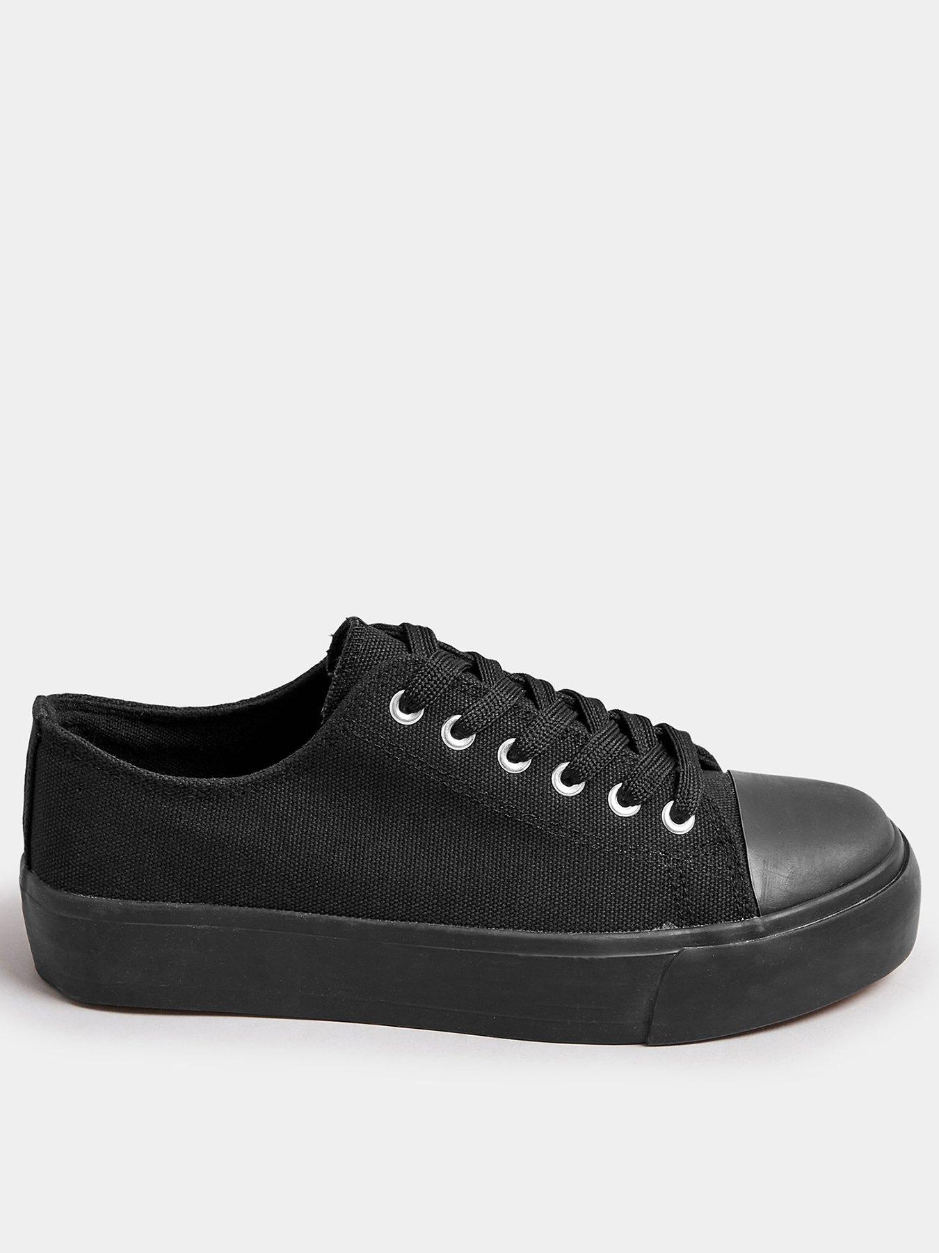 undefined Wide Fit Canvas Trainers