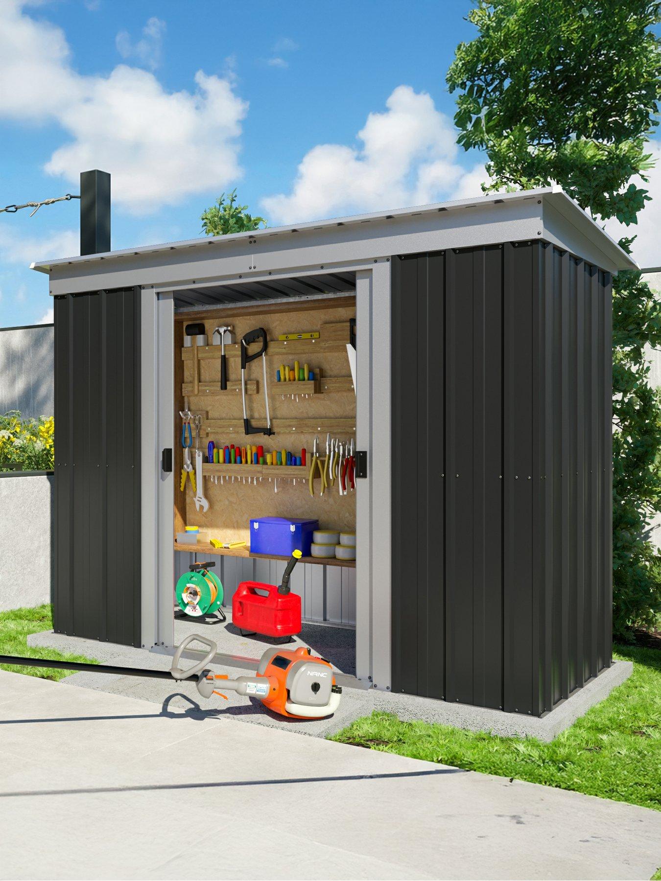 yardmaster-8ft-x-4ft-castleton-pent-roof-metal-shed