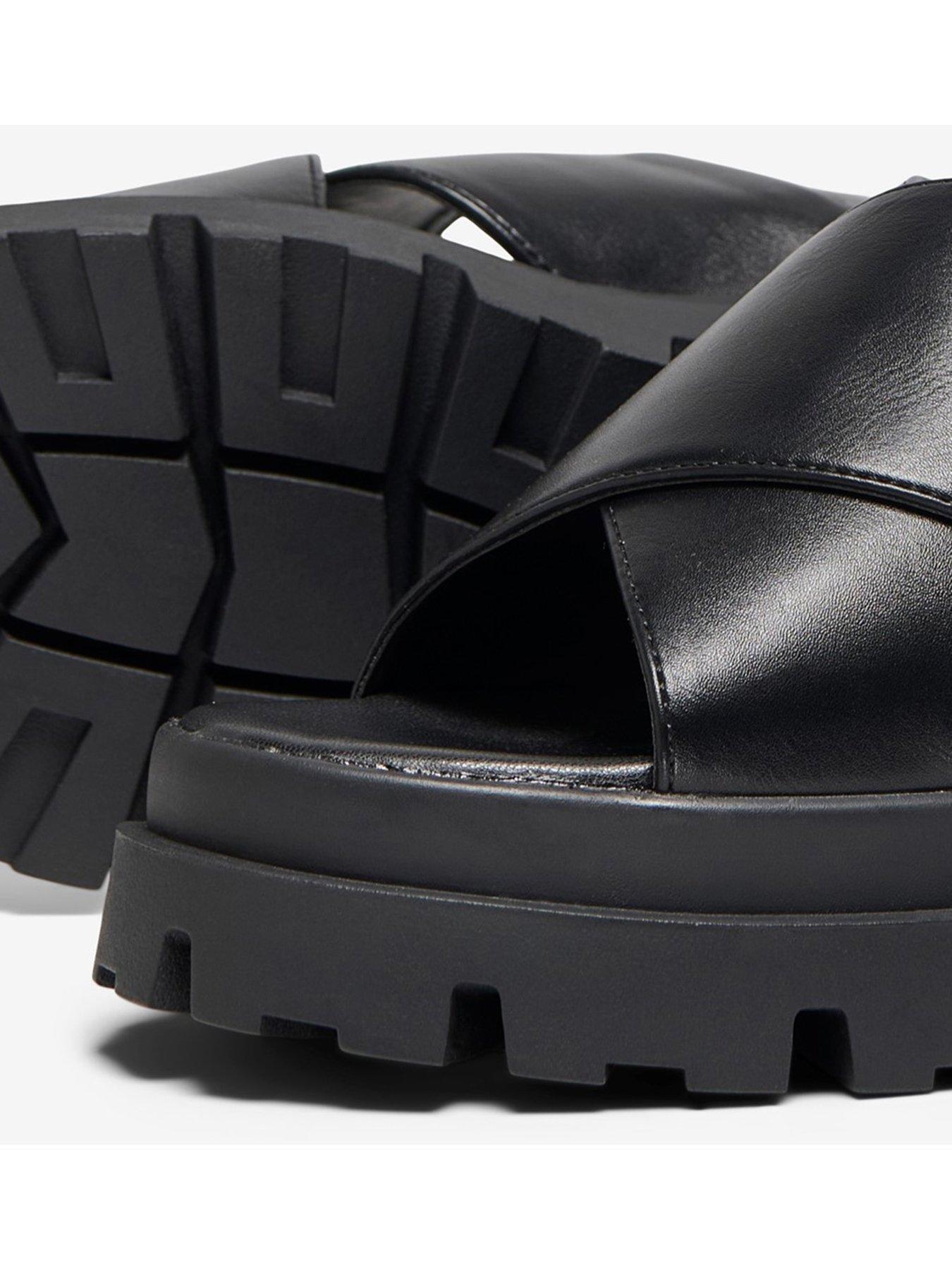  image of only-doja-cross-strap-chunky-sandal-black
