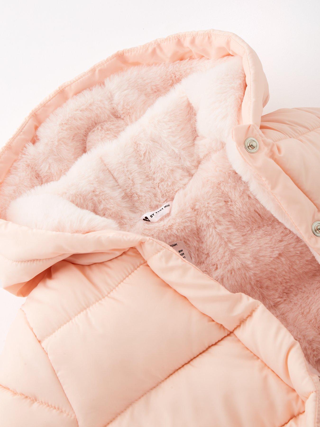 Image 3 of 4 of Mini V by Very Mini V by Very Baby Girls Padded Jacket (0-3 months - 18-24 months) - Pink