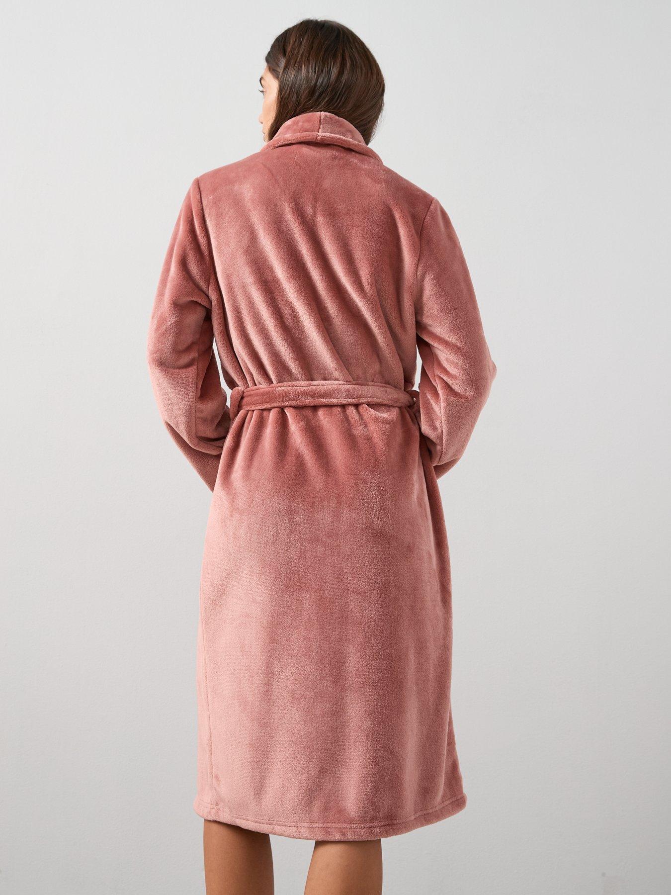 Image 2 of 6 of V by Very Supersoft Dressing Gown - Pink