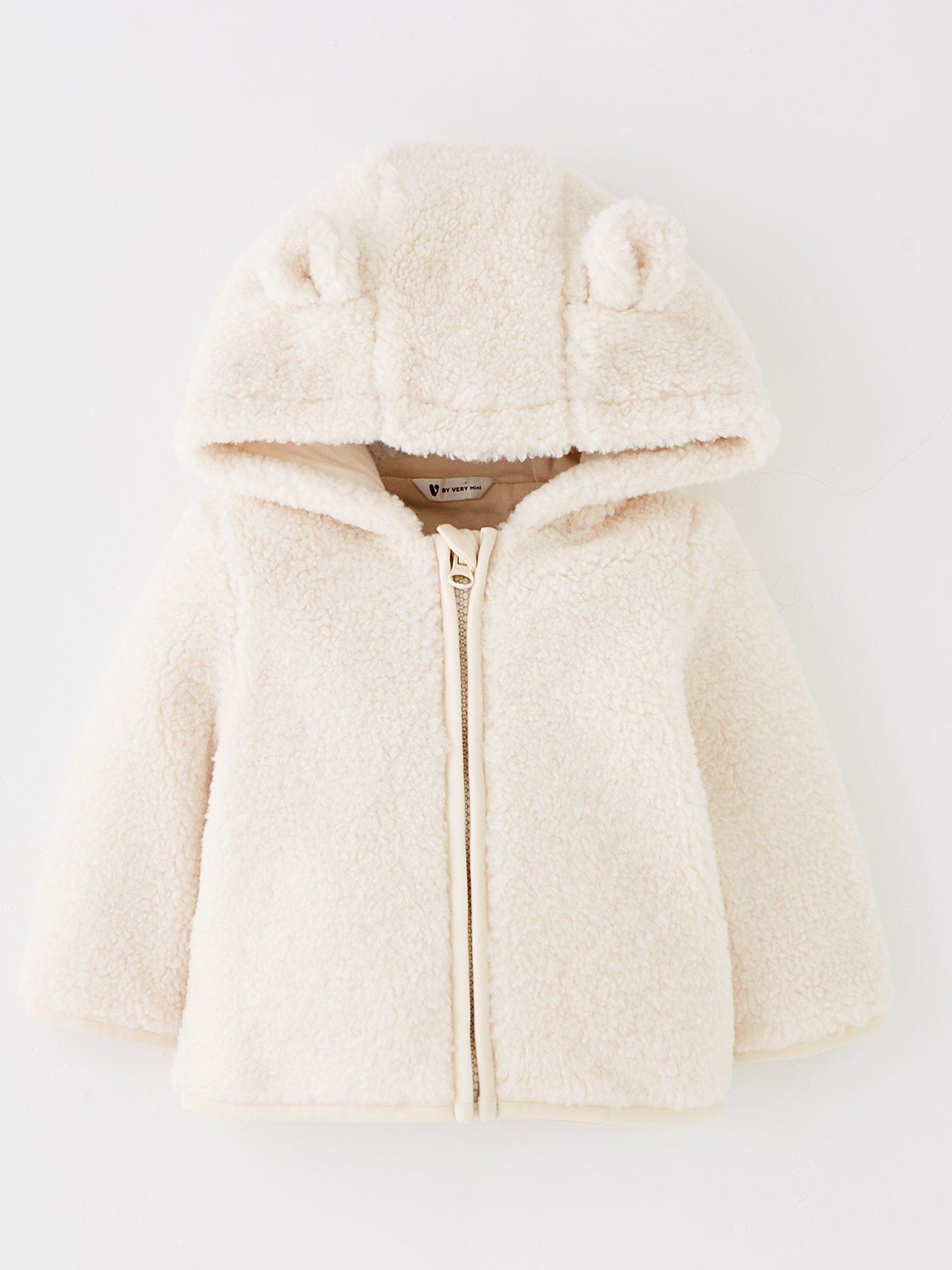 undefined Borg Jacket - Baby Cream