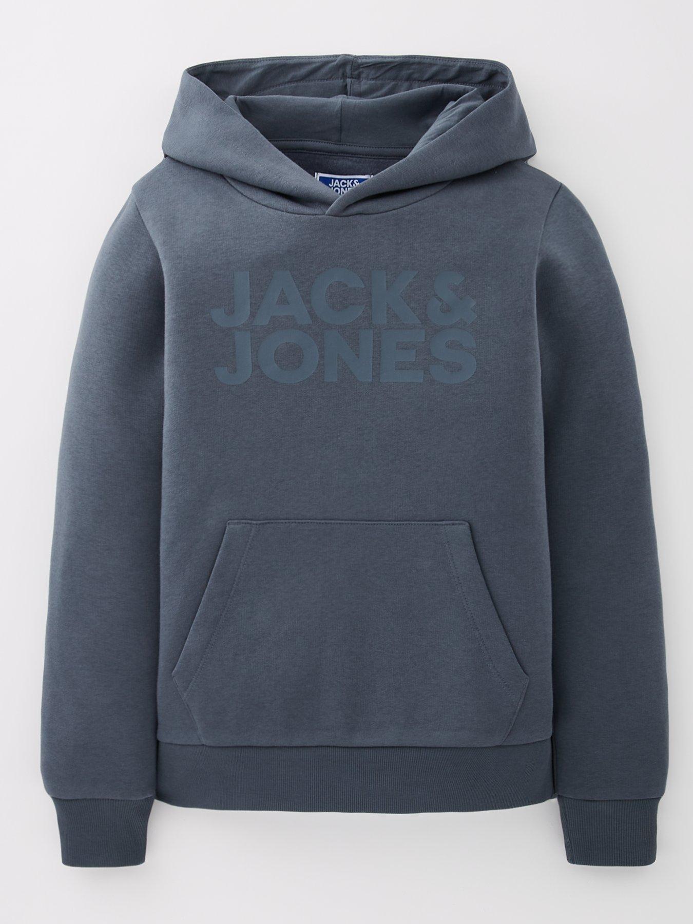 Image 2 of 6 of Jack & Jones Junior Boys Corp Logo Hoodie - Blue