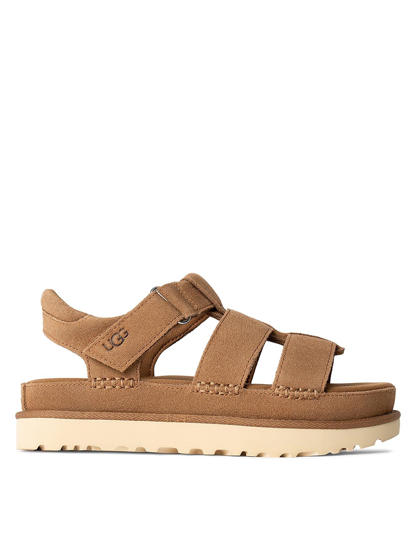  image of ugg-goldenstar-wedge-sandal-chestnut