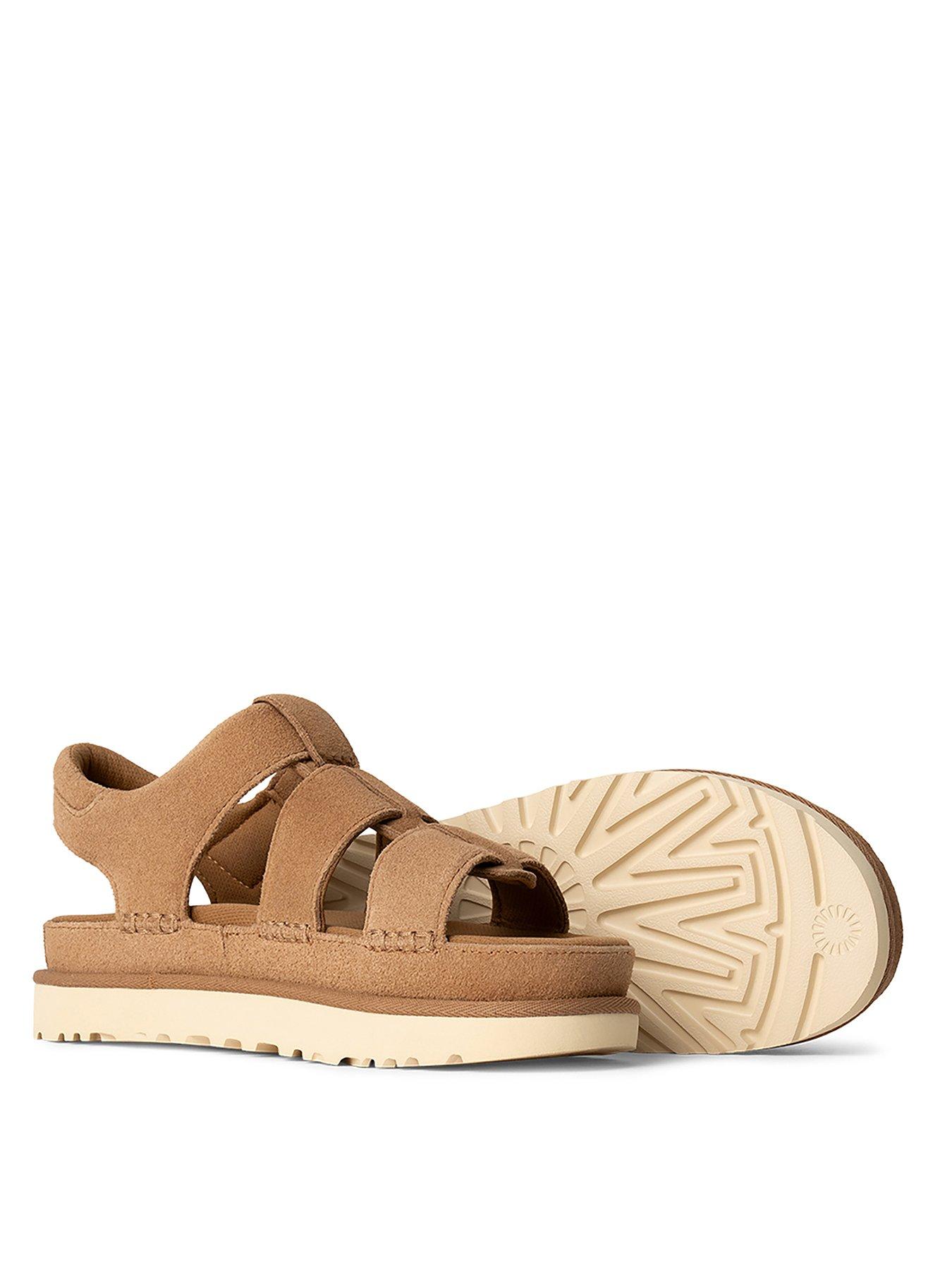  image of ugg-goldenstar-wedge-sandal-chestnut