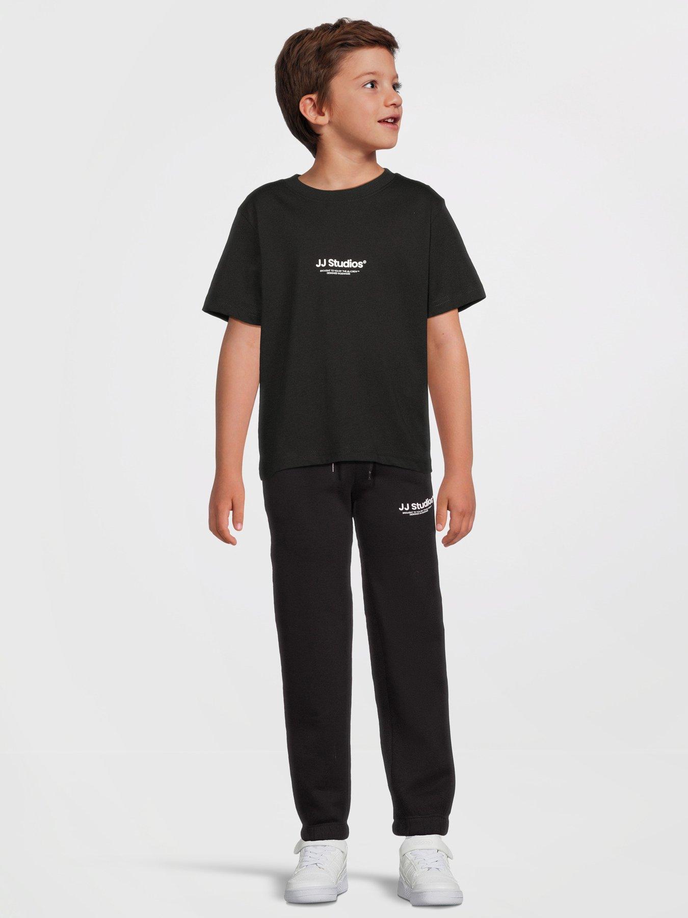  image of jack-jones-mini-younger-boys-soho-short-sleeve-t-shirt-black