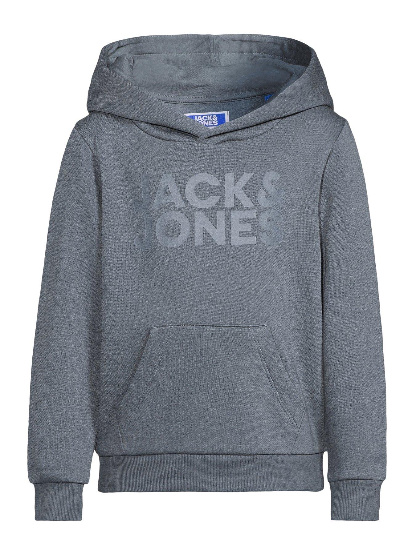 Jack & Jones Mini Younger Boys Corp Logo Hoodie - Blue