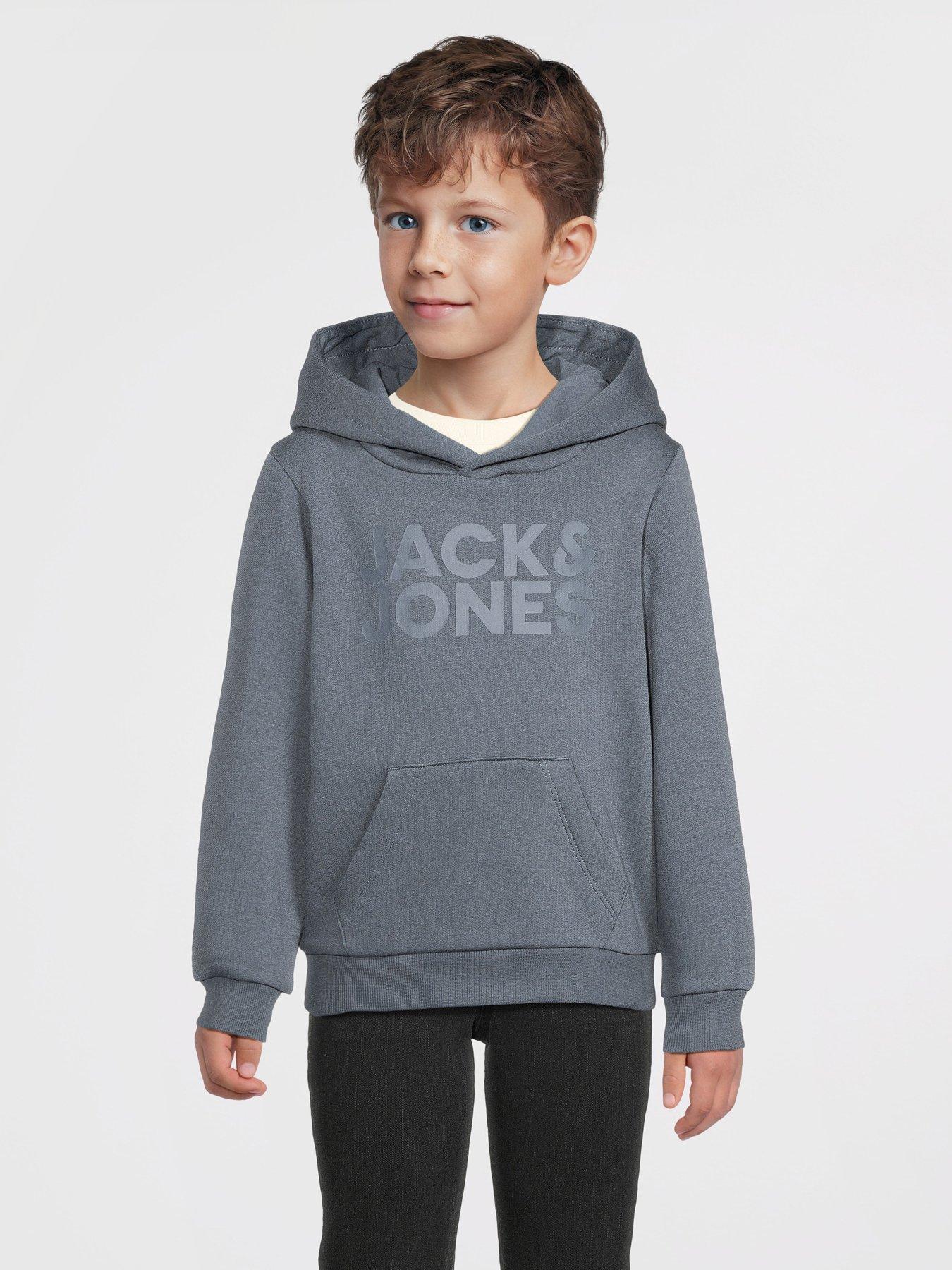 undefined Younger Boys Corp Logo Hoodie - Blue