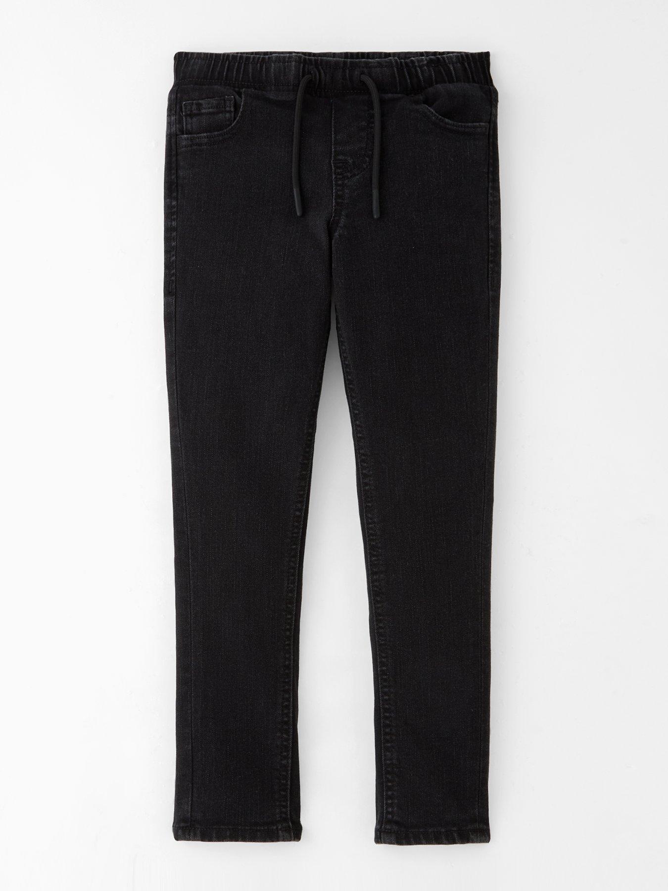 undefined Younger Boys Glenn 996 Elasticated Waist Jeans - Black