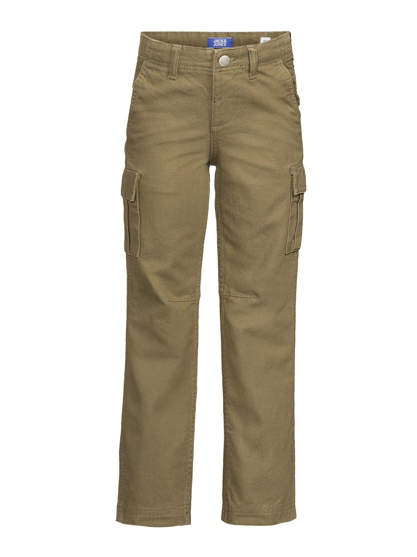 Jack & Jones Mini Younger Boys Kane Barkley Cargo Pants - Khaki