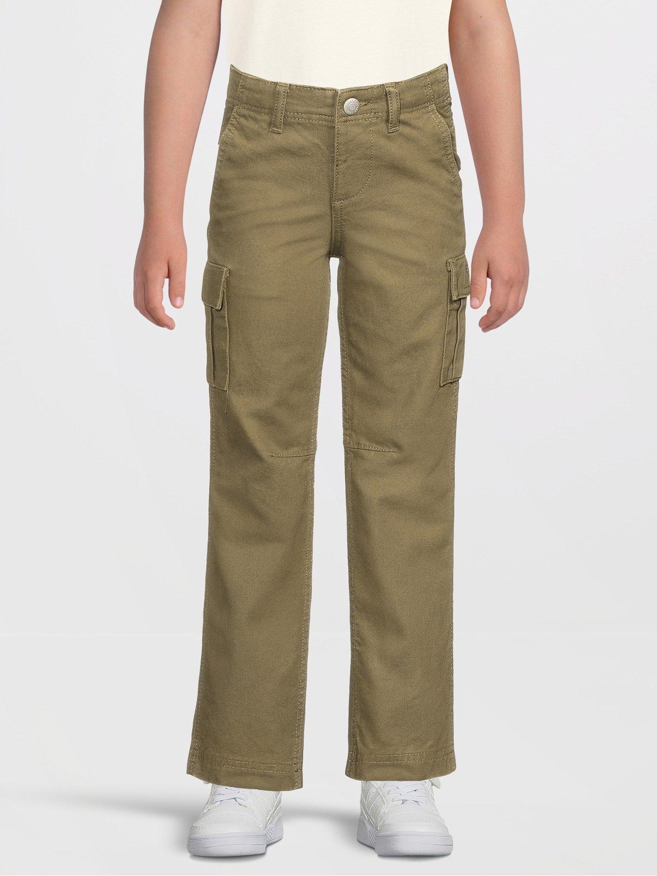 undefined Younger Boys Kane Barkley Cargo Pants - Olive Night