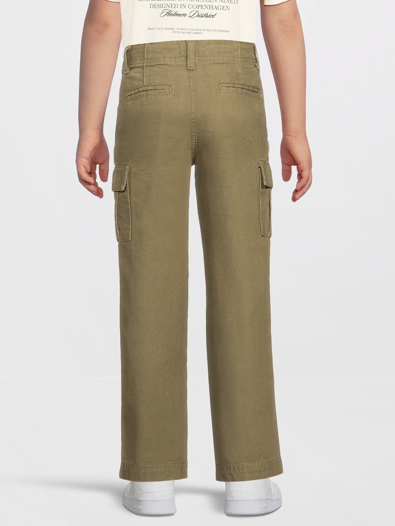 Image 2 of 5 of Jack & Jones Mini Younger Boys Kane Barkley Cargo Pants - Khaki