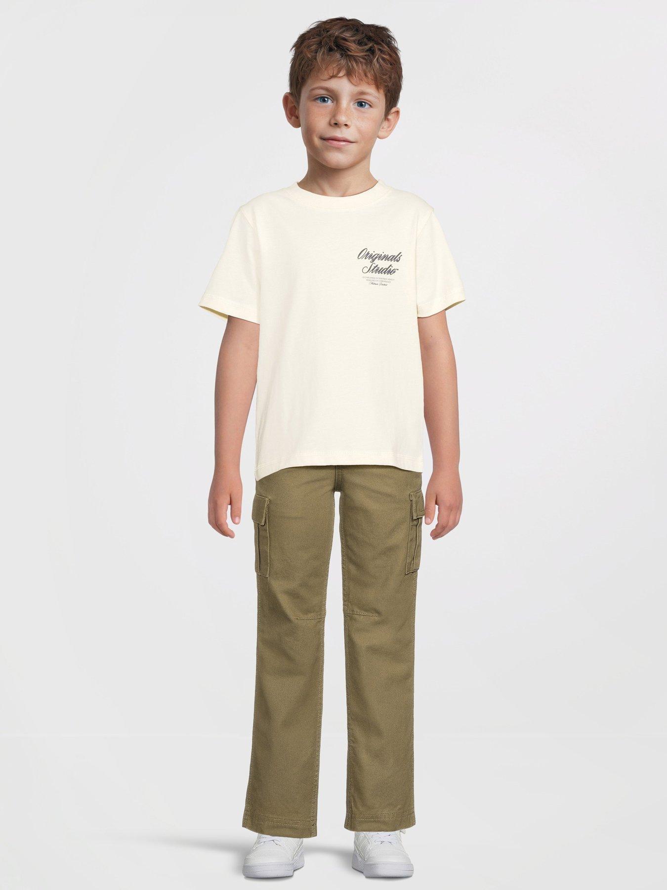Image 3 of 5 of Jack & Jones Mini Younger Boys Kane Barkley Cargo Pants - Khaki