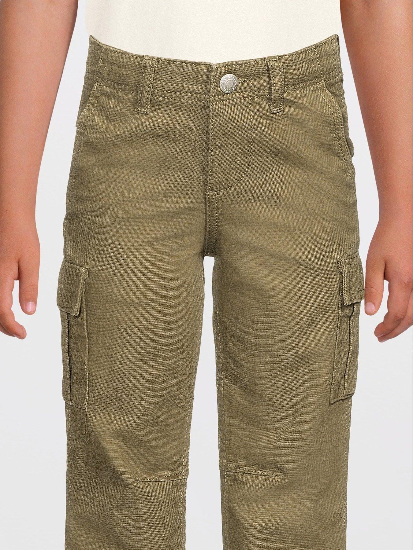 Image 4 of 5 of Jack & Jones Mini Younger Boys Kane Barkley Cargo Pants - Khaki