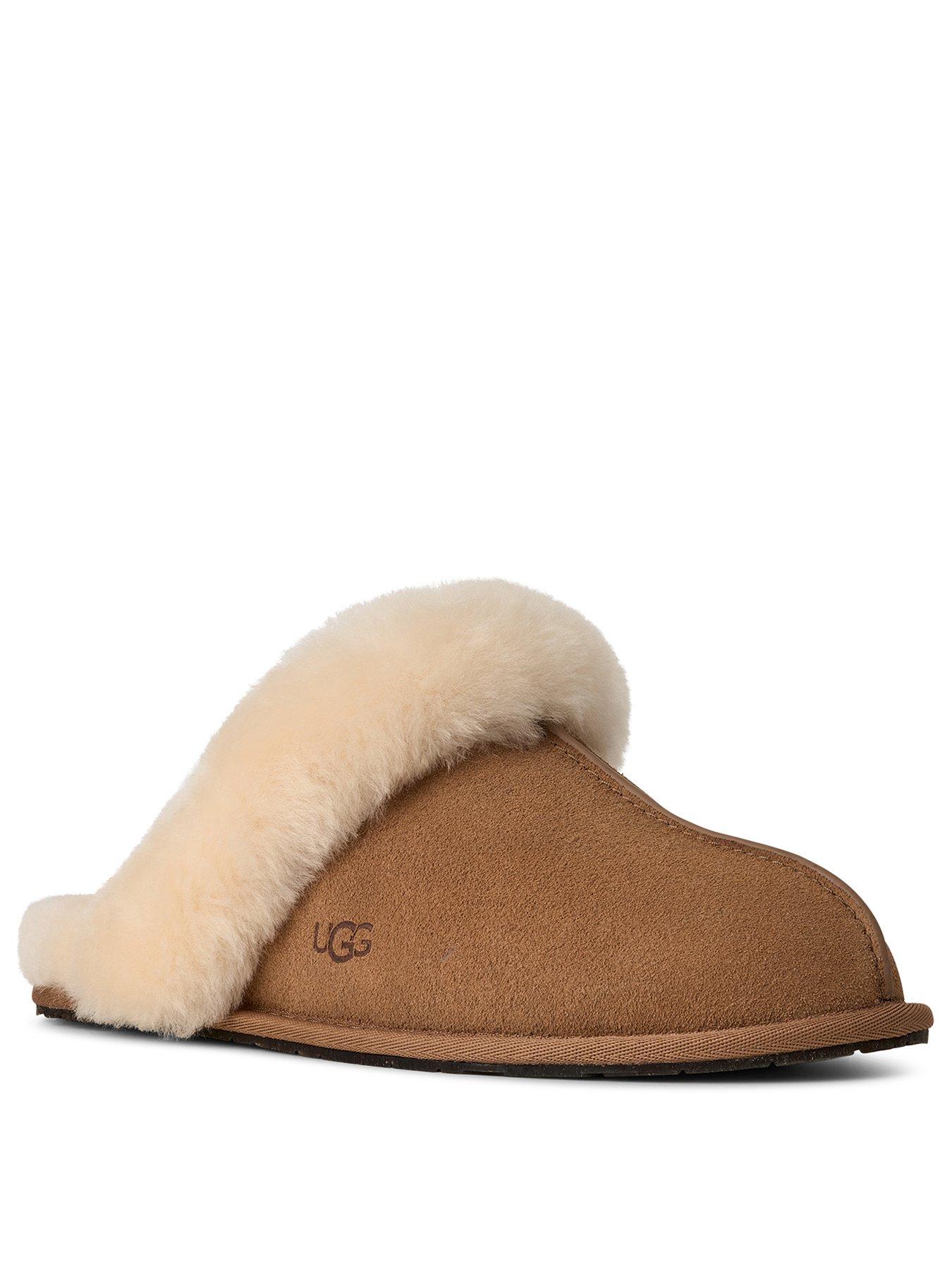 stillFront image of ugg-w-scuffette-ii-slippers-chestnut