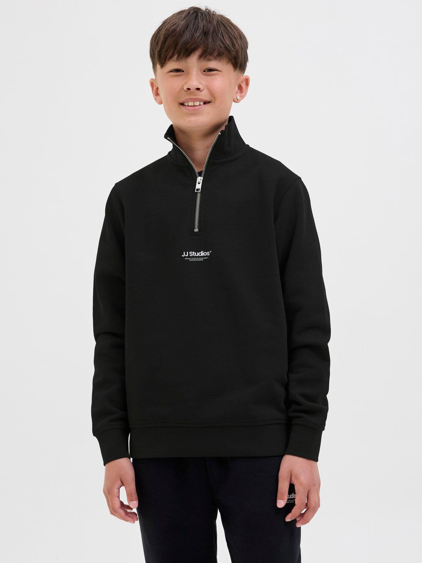 jack-jones-junior-boys-soho-14-zip-sweater-black