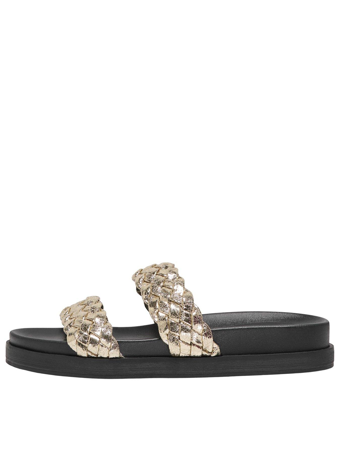 undefined Minnie Double Strap Sandal - Gold