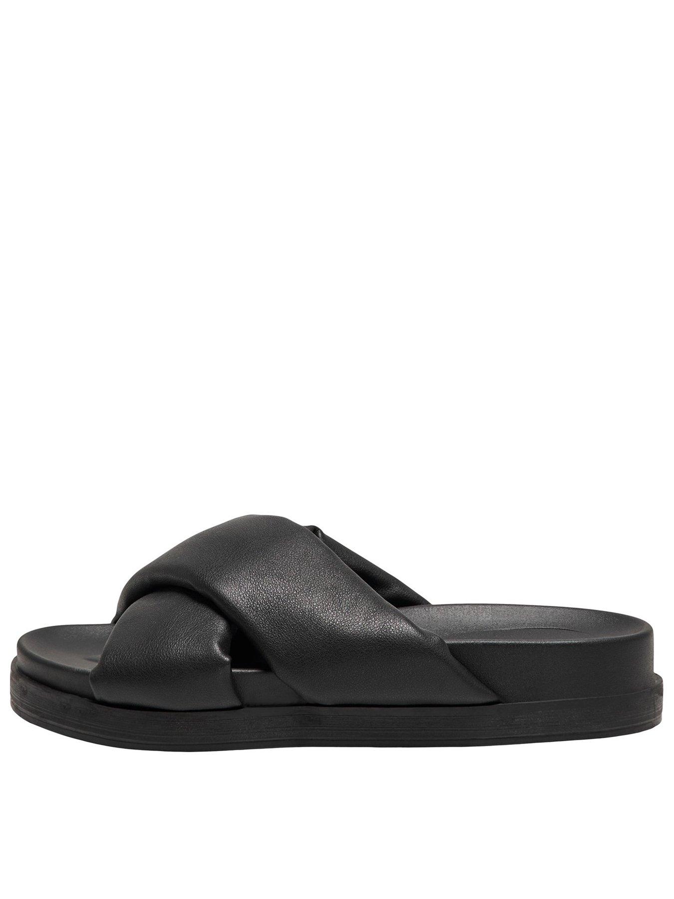 only-minnie-cross-strap-slide--black