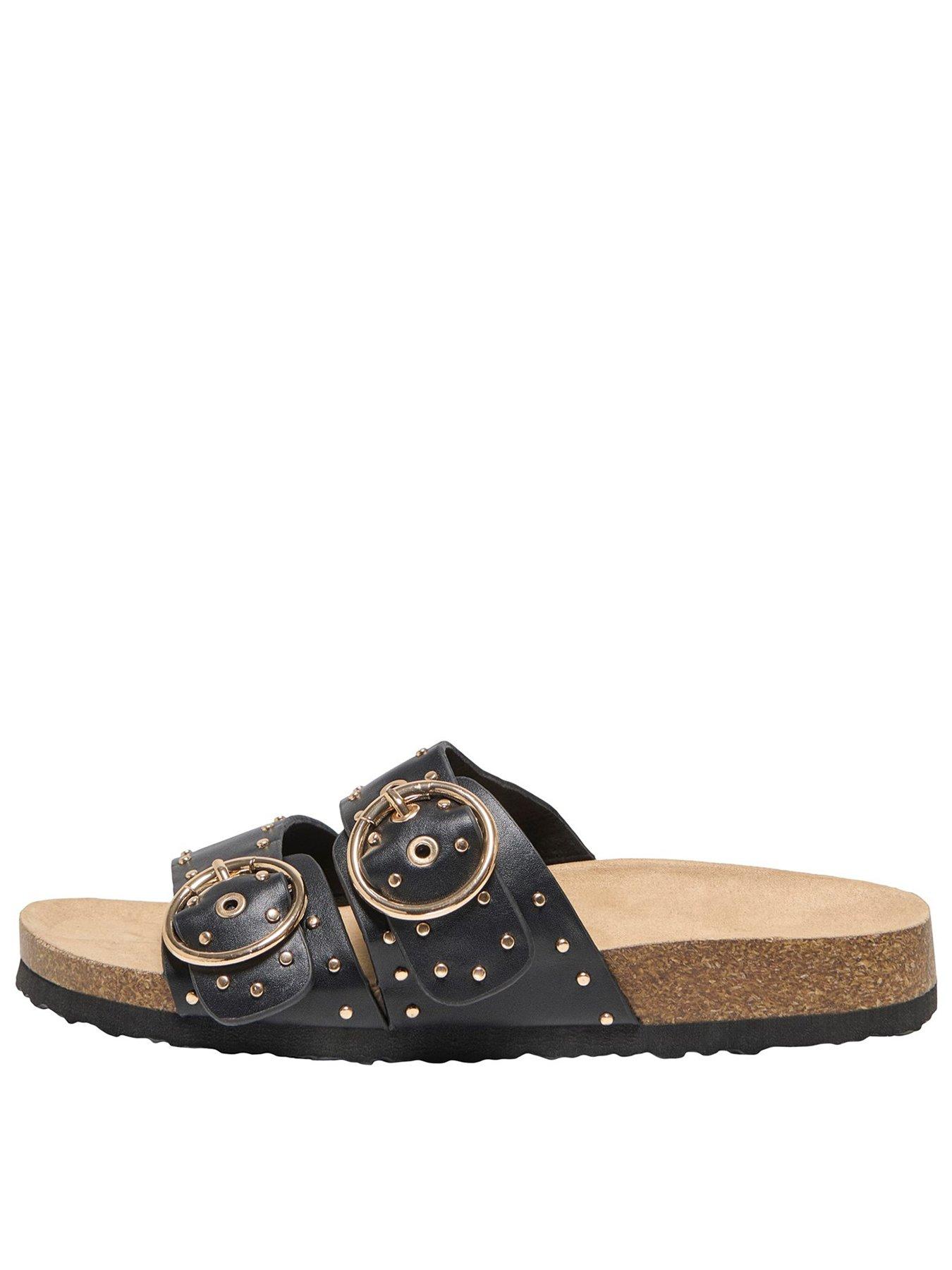 undefined Maxi Buckle Sandal - Black
