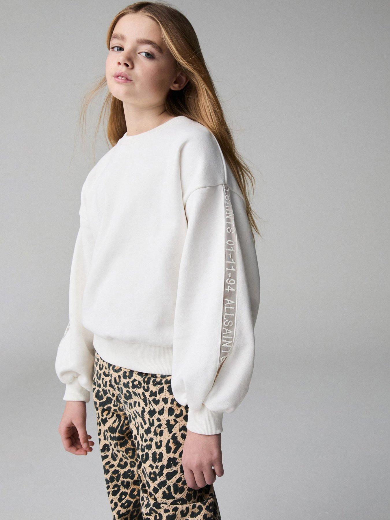  image of allsaints-all-saints-logo-sweatshirt-white