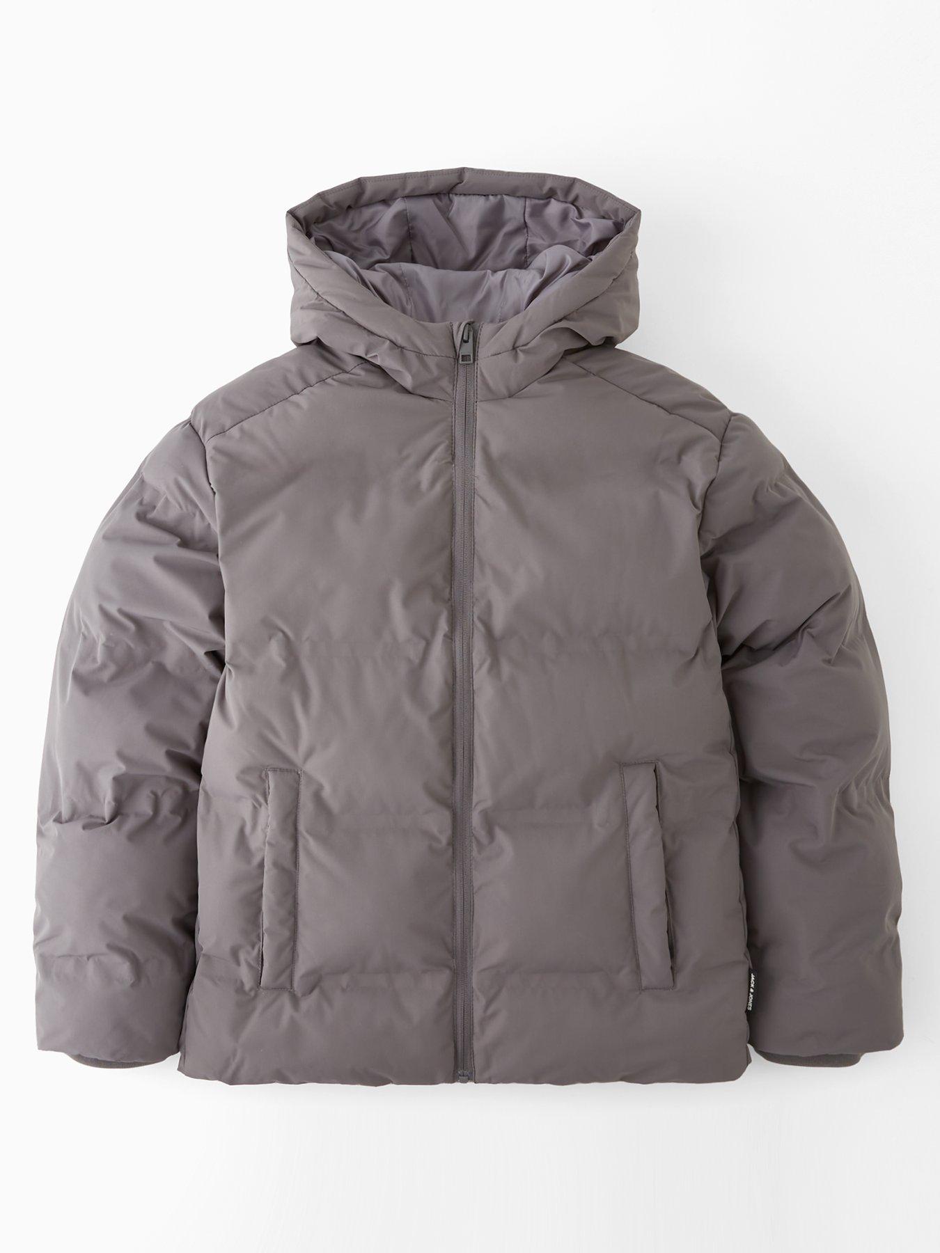 Jack & Jones Junior Boys Soho Padded Coat - Grey
