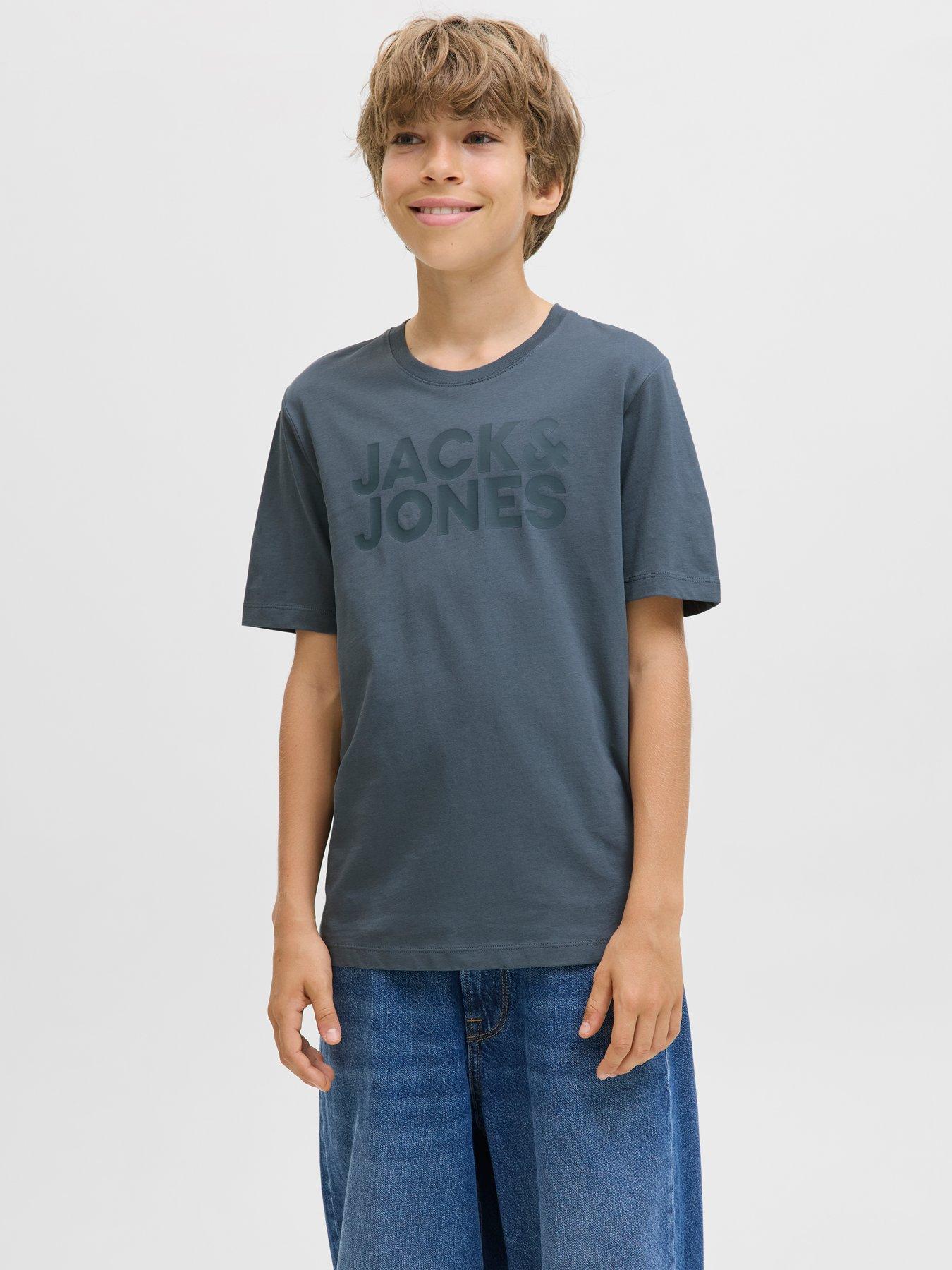 undefined Boys Corp Logo Short Sleeve T-shirt - Blue