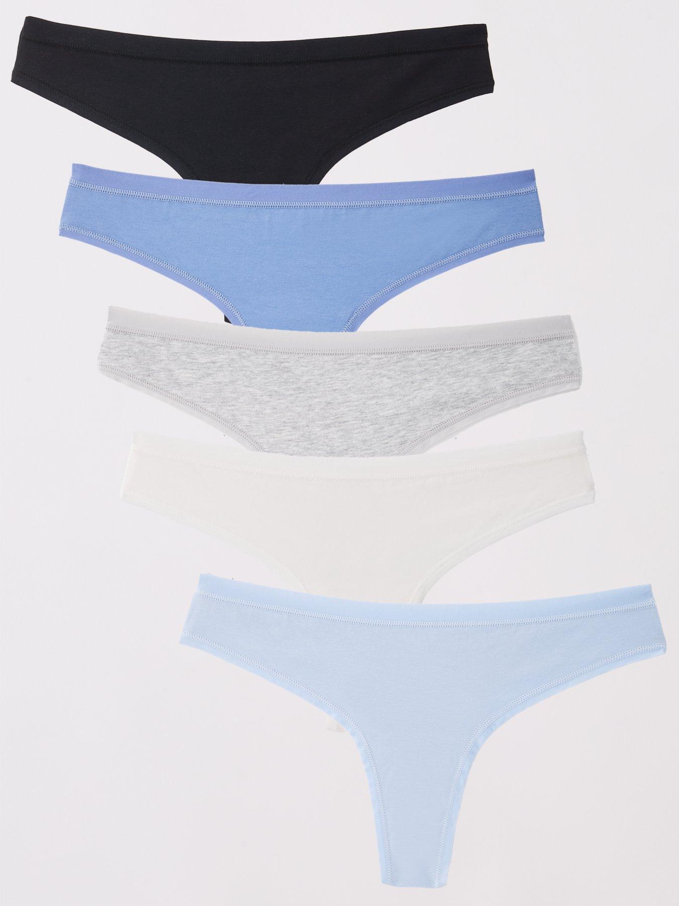 undefined 3pk Plain Cotton Thongs